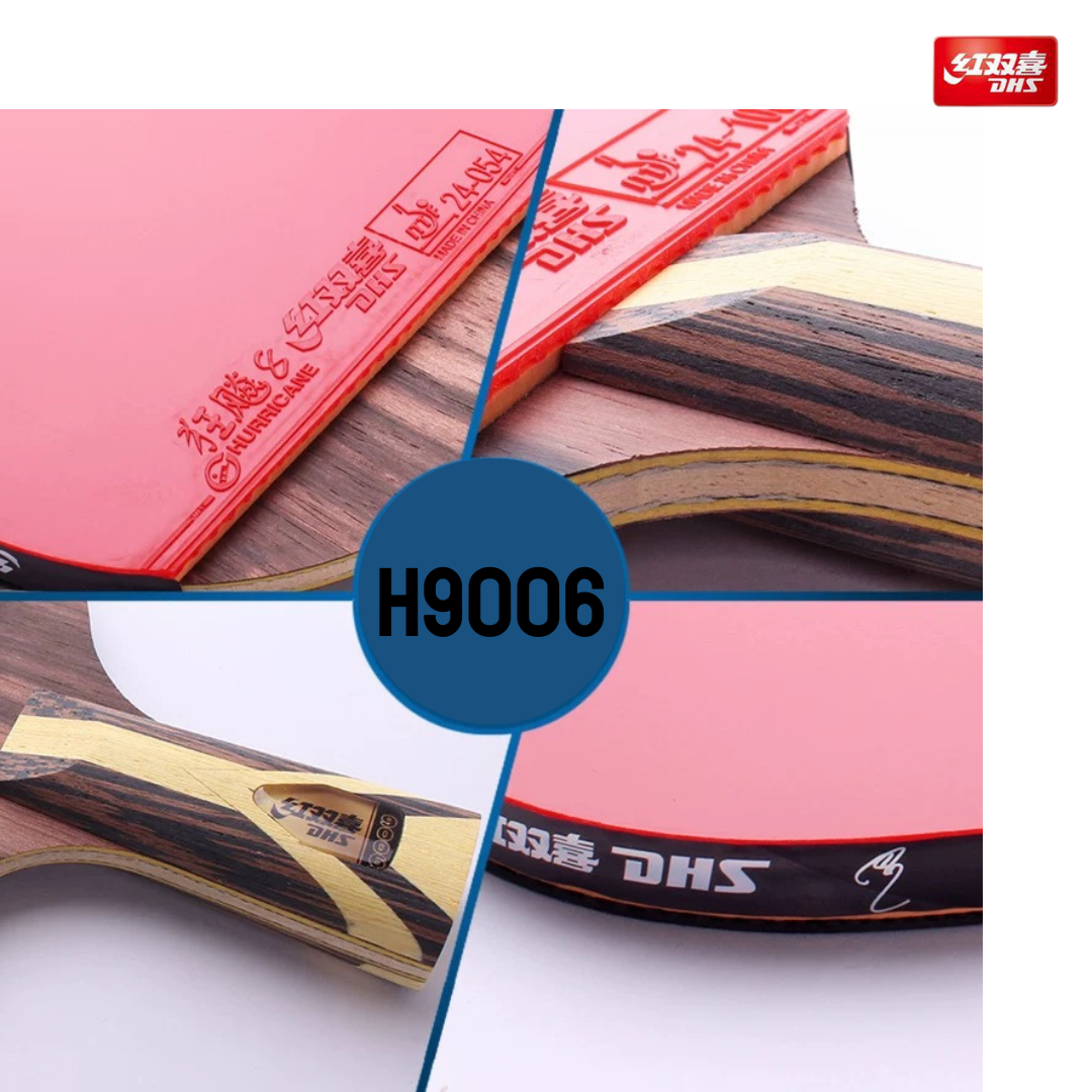 DHS H9006 Professional Penhold Table Tennis Paddle - Carbon Speed (CS) Blade for Competitive Play & Training - Perfect for Indoor & Outdoor Table Tennis Matches