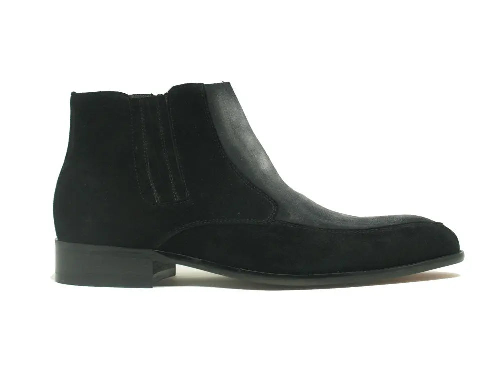 Men's Two-Tone Suede Chelsea Boots - Comfortable Ankle Boots for Casual & Dress Wear | Perfect for Office, Date Night & Fall Fashion