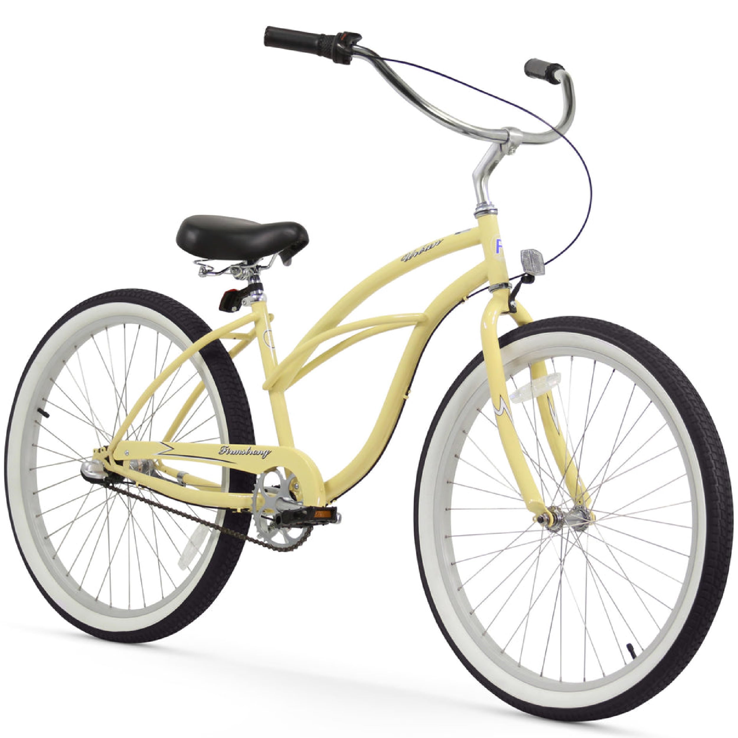 Firmstrong Urban Lady Beach Cruiser Bike - Women's Comfortable Single Speed Bicycle for Leisure Rides, Commuting & Beach Cruising