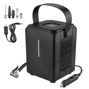MengK 2 in 1 Portable Car Air Compressor & Digital Tire Inflator - 12V Auto Tire Pump for Cars, SUVs, Trucks - Perfect for Road Trips, Emergency Flat Tires & Home Garage Use
