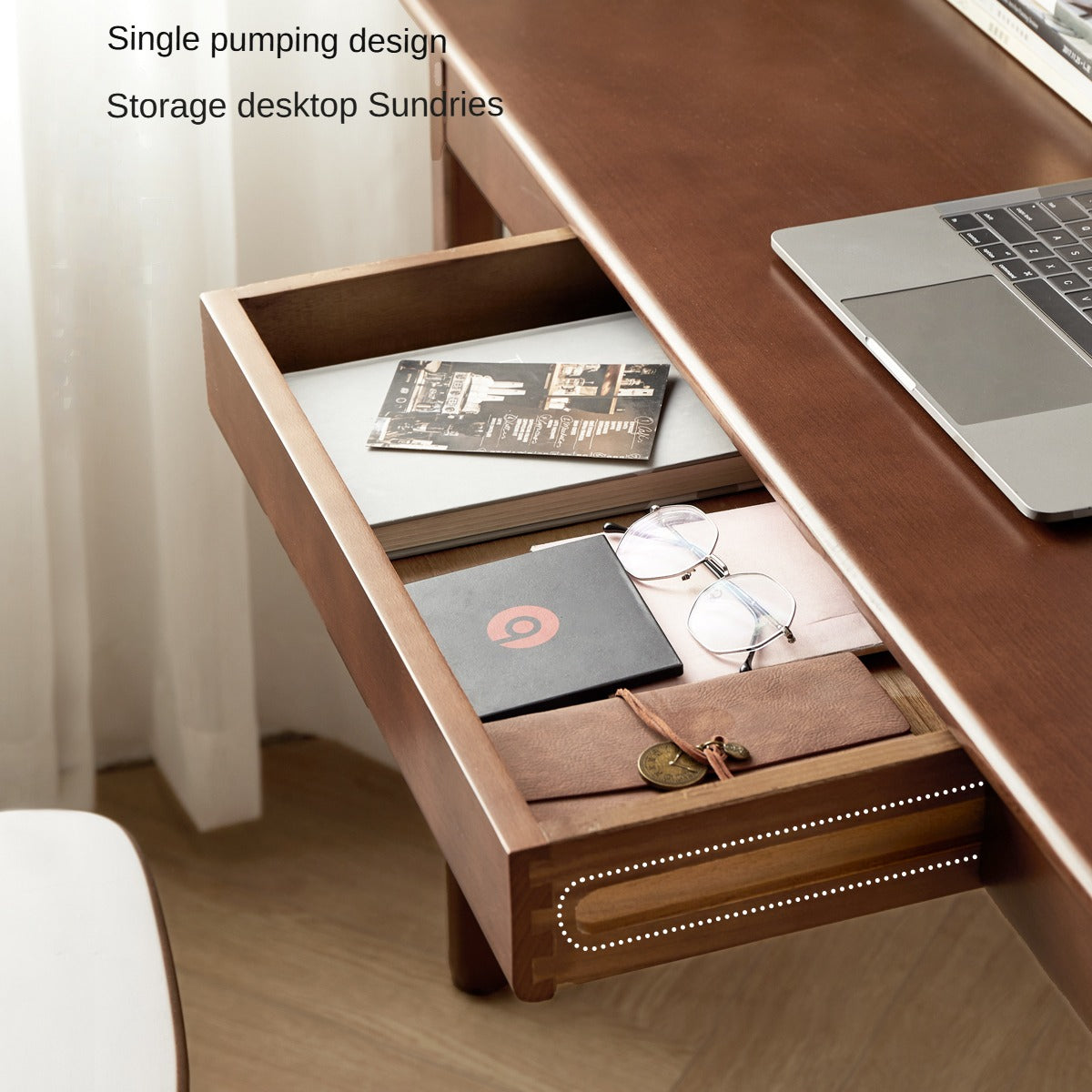 Premium Beech Solid Wood Study Desk - Durable & Stylish Home Office Furniture for Work & Study