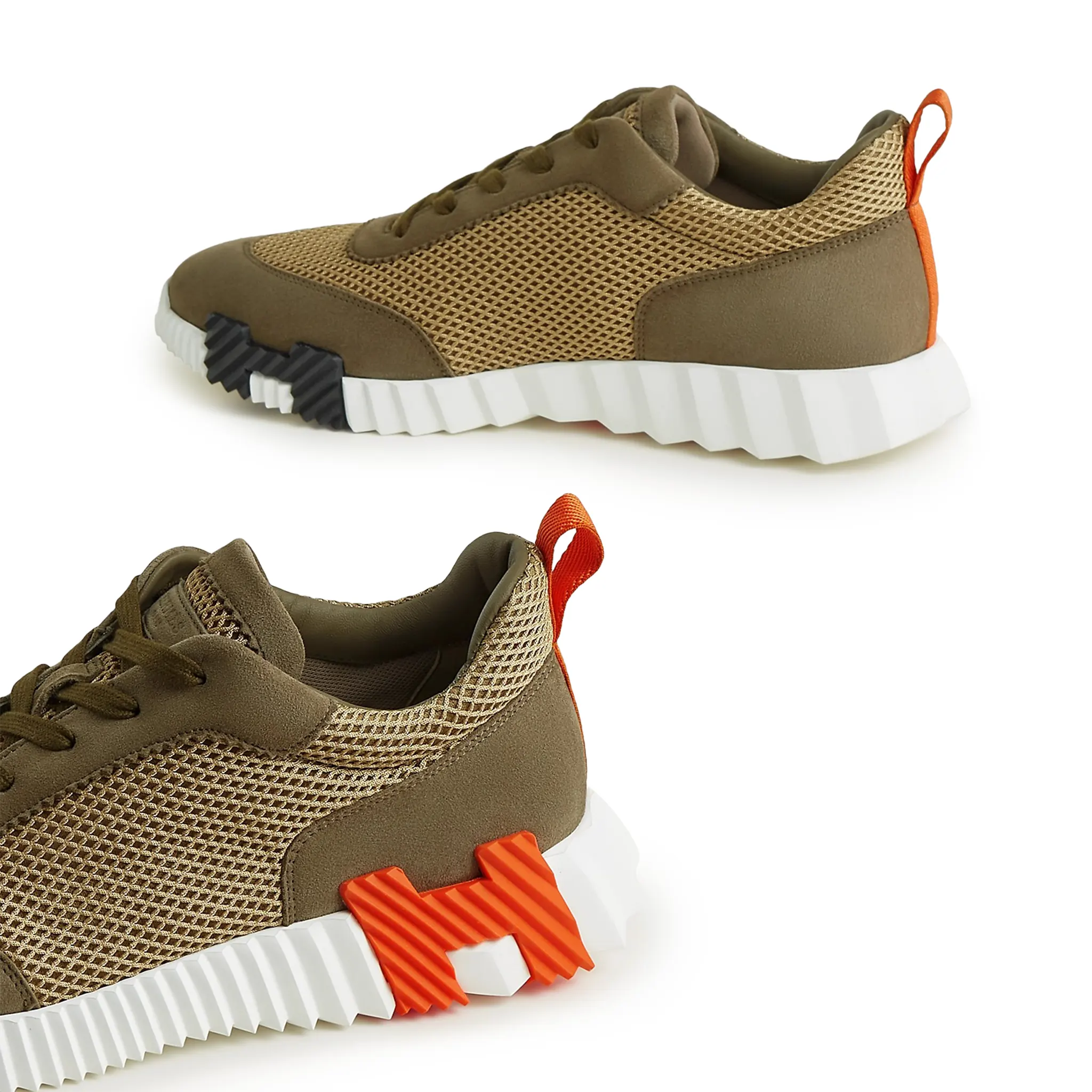 Hermès Paris Bouncing Sneakers for Men - Green Luxury Casual Shoes | Perfect for Streetwear, Office & Everyday Fashion