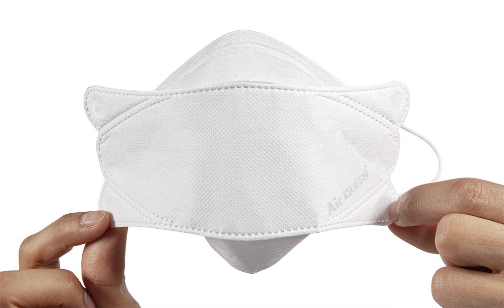 Air Queen Nano Filter Face Mask - Individually Packed 100-Pack with Homewell Wipes | Premium Protection for Daily Use, Travel & Public Safety