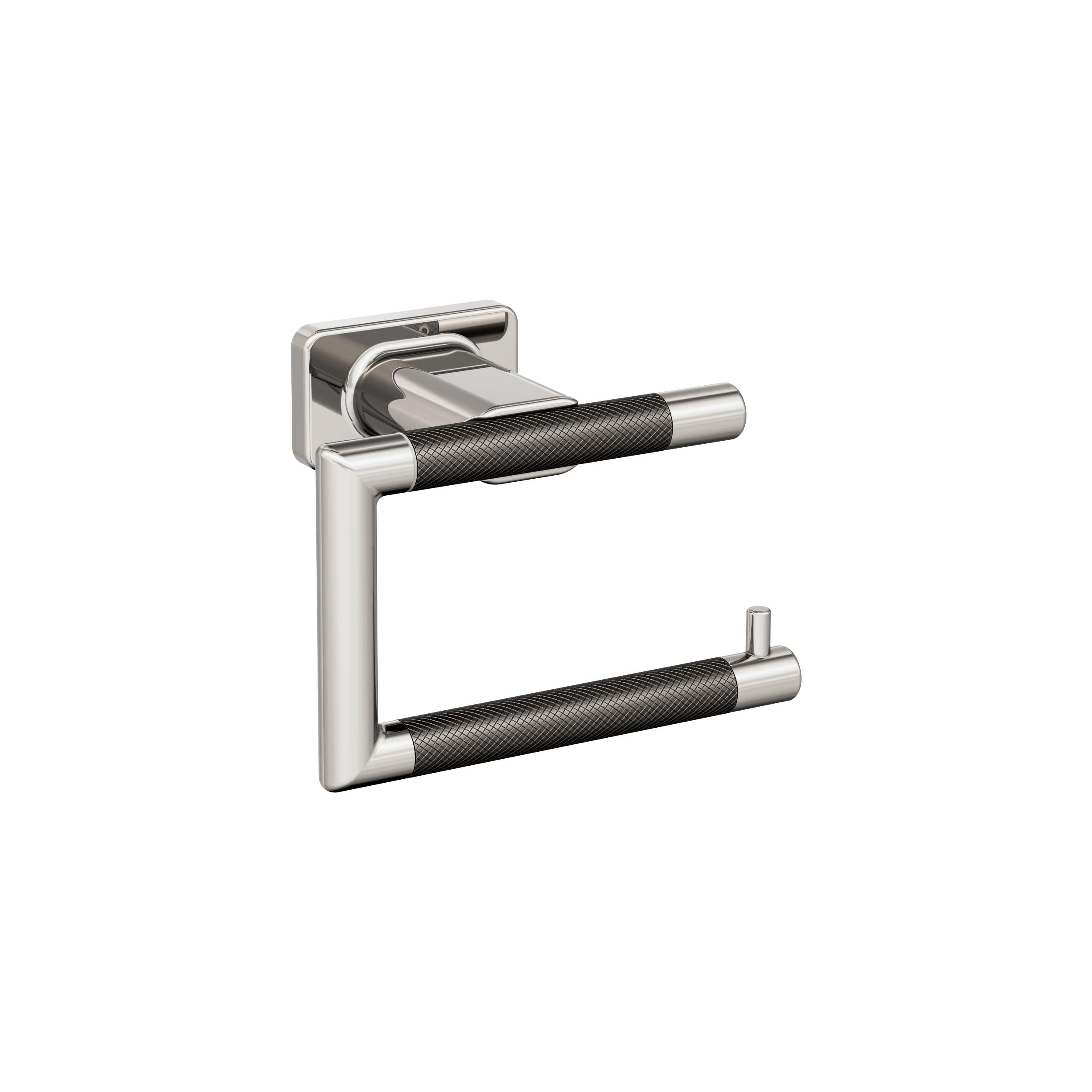 Amerock Esquire 24-Inch Polished Nickel/Gunmetal 3-Piece Bathroom Towel Bar Set - Perfect for Modern Bathrooms, Guest Suites, and Spa-Like Retreats