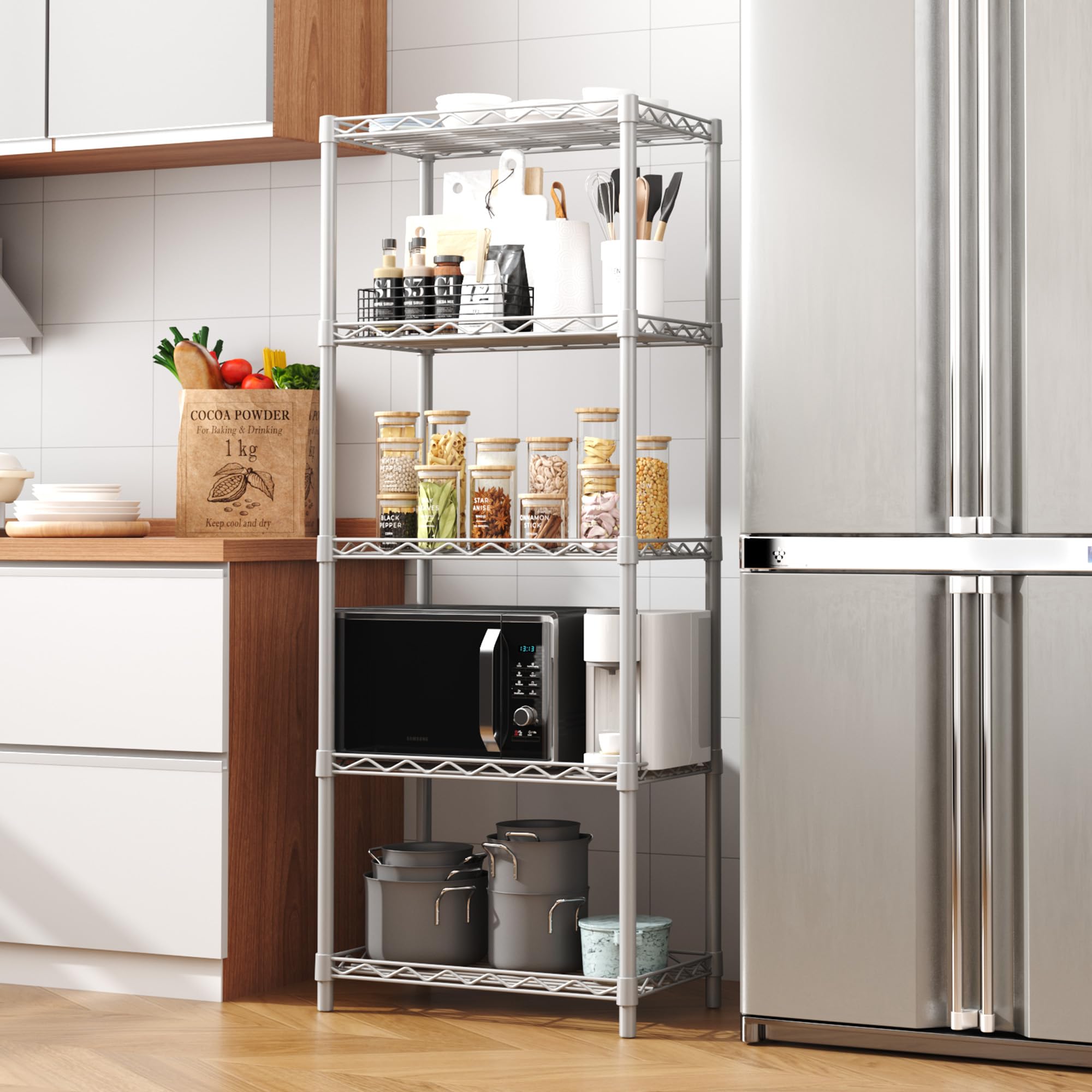 HOMEFORT 5-Tier Wire Shelving Unit - 21