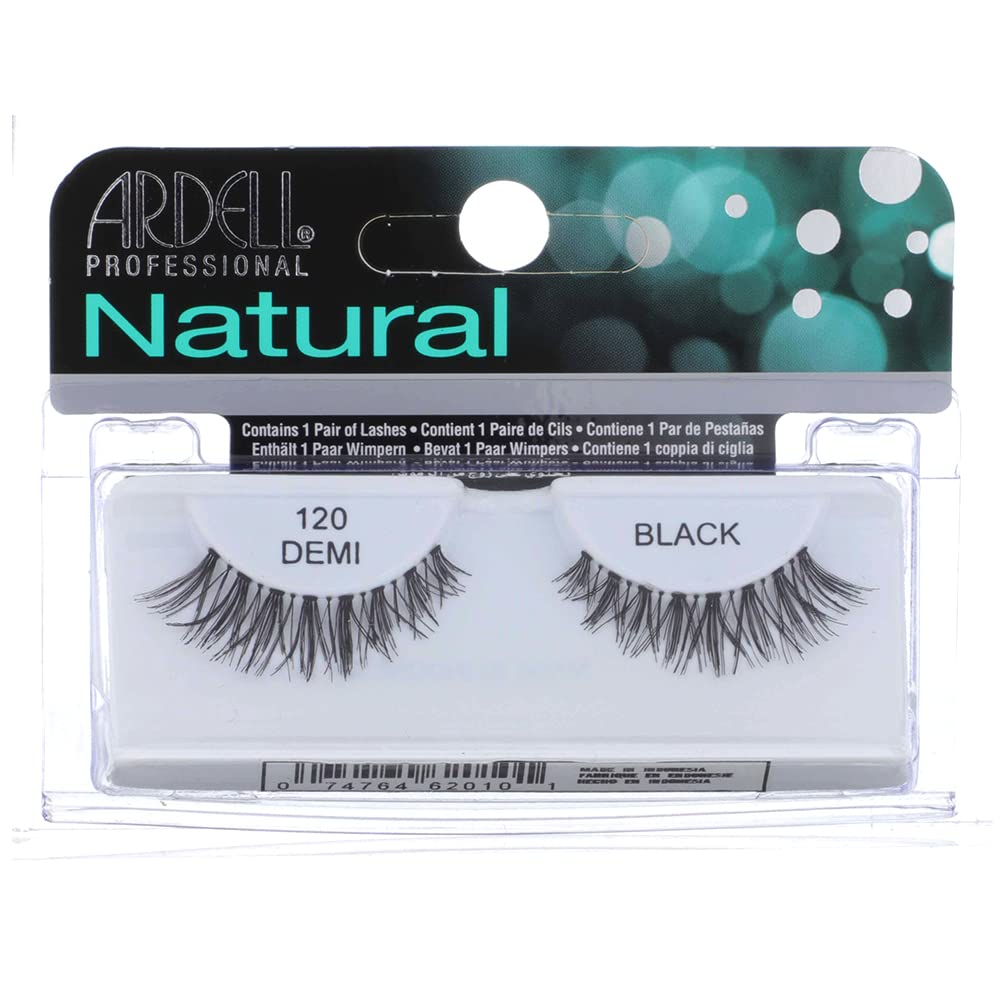 Ardell Fashion Lashes Natural Strip Eyelashes - Black (Pack of 4) | Cruelty-Free False Lashes for Everyday Wear & Special Occasions | Enhance Your Natural Beauty for Parties, Weddings & Date Nights