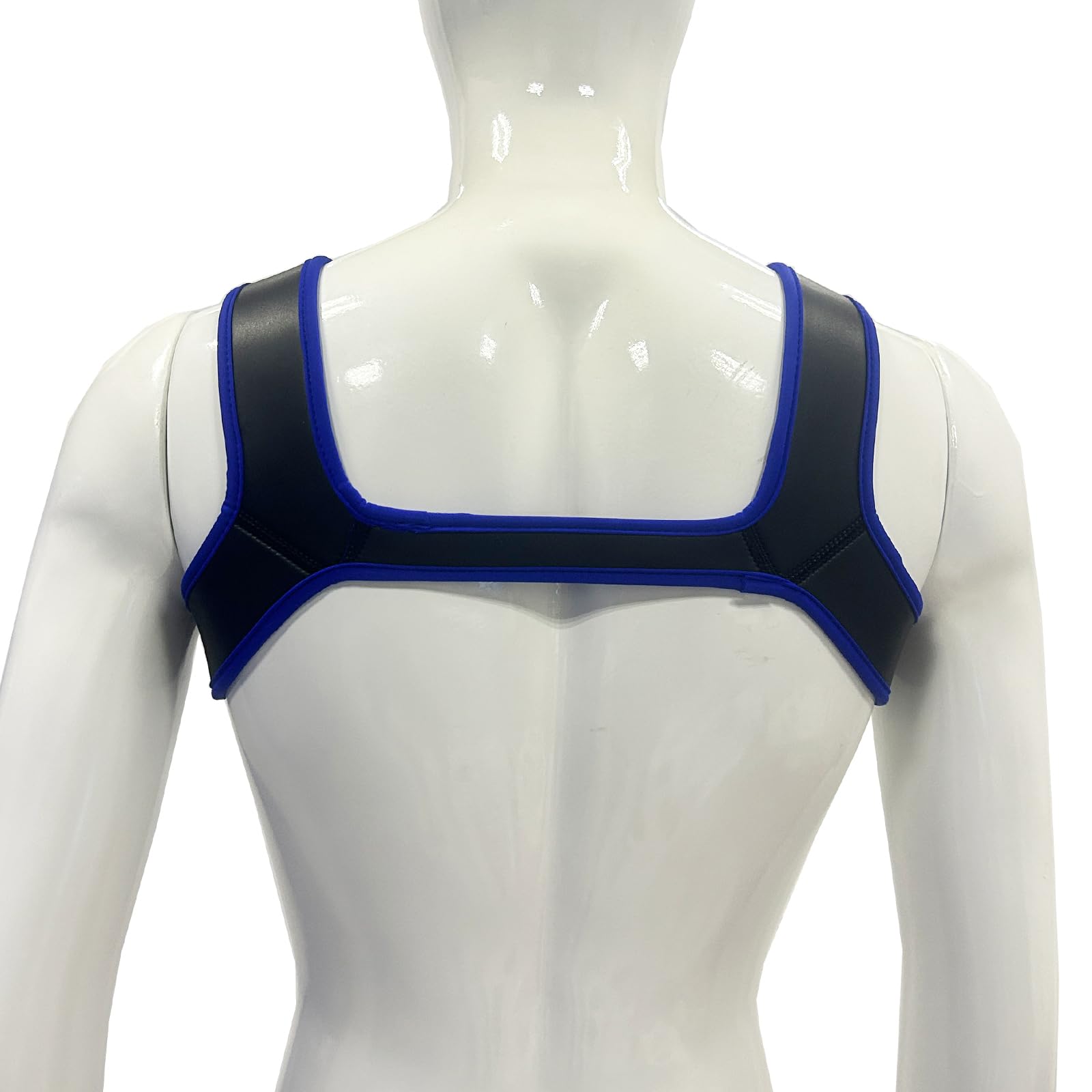 Men's Neoprene Workout Harness - Adjustable Shoulder Strap for Fitness Training, Muscle Support & Chest Protection - Gym, CrossFit, Weightlifting & Clubwear Costume Accessory