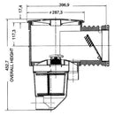 Pentair Quiptron Skimmer Box for Fiberglass & Vinyl Pools - High-Efficiency Pool Cleaning Solution for In-Ground Swimming Pools