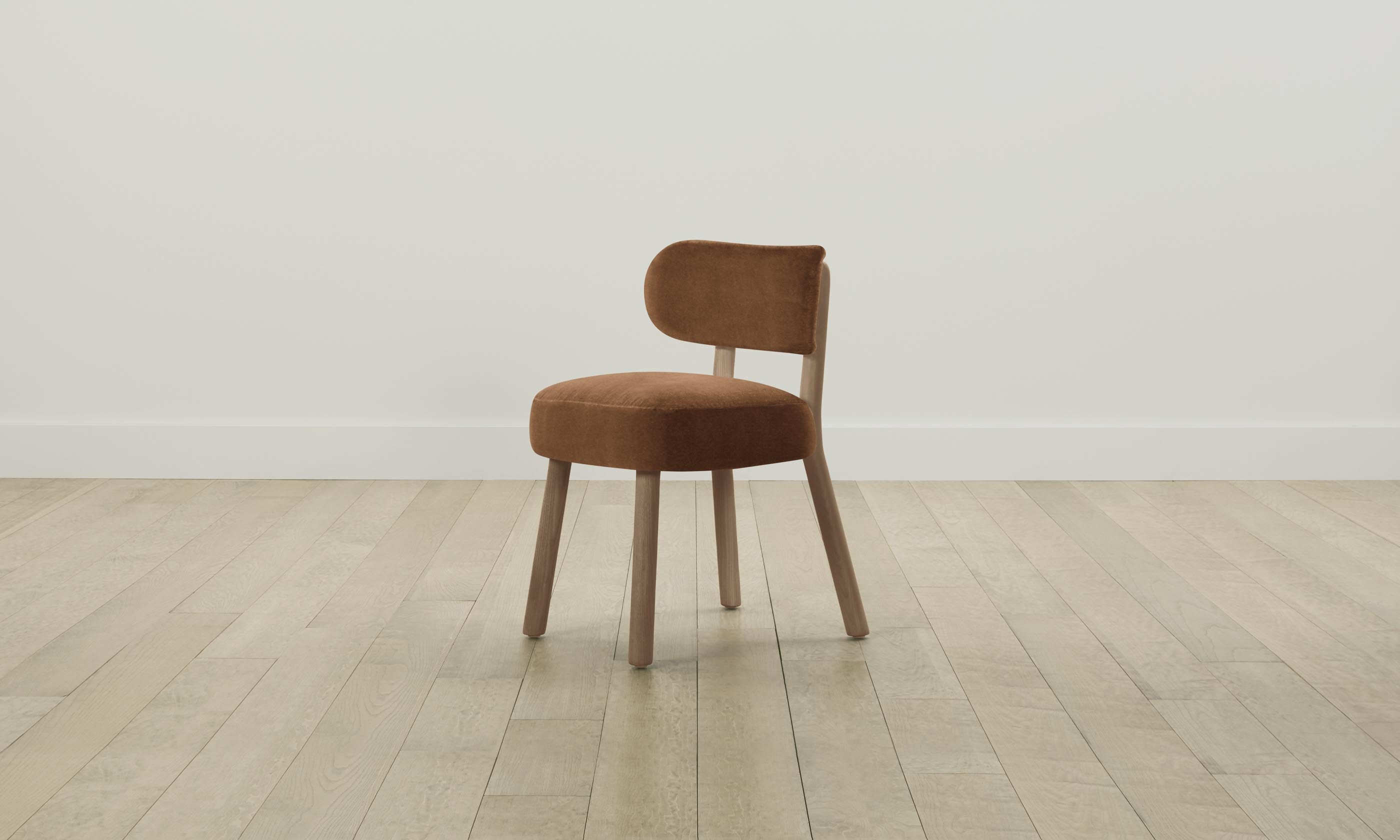 The Jane Dining Chair - Performance Velvet Upholstered Seat in Cider Color - Perfect for Modern Dining Rooms, Kitchens, and Breakfast Nooks
