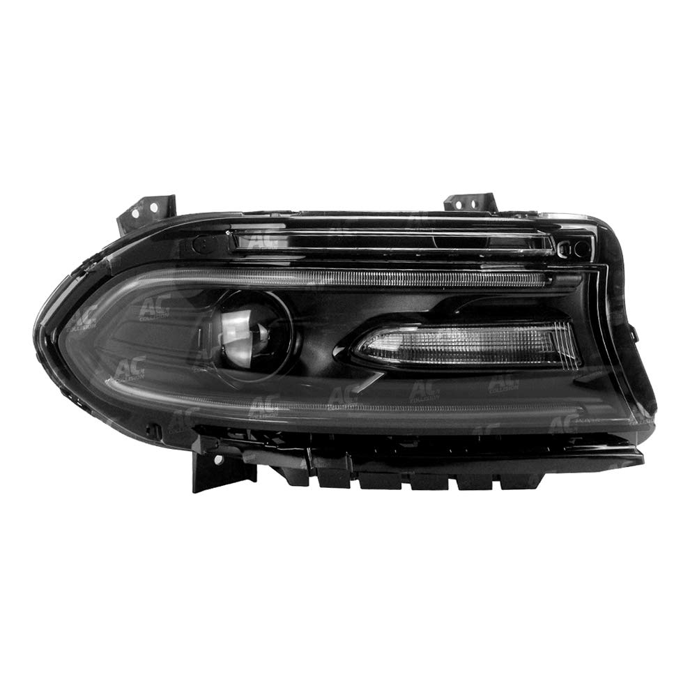 2015 Dodge Charger Right Passenger Side Halogen Headlight Assembly Replacement - Perfect for Night Driving & Vehicle Restoration Projects