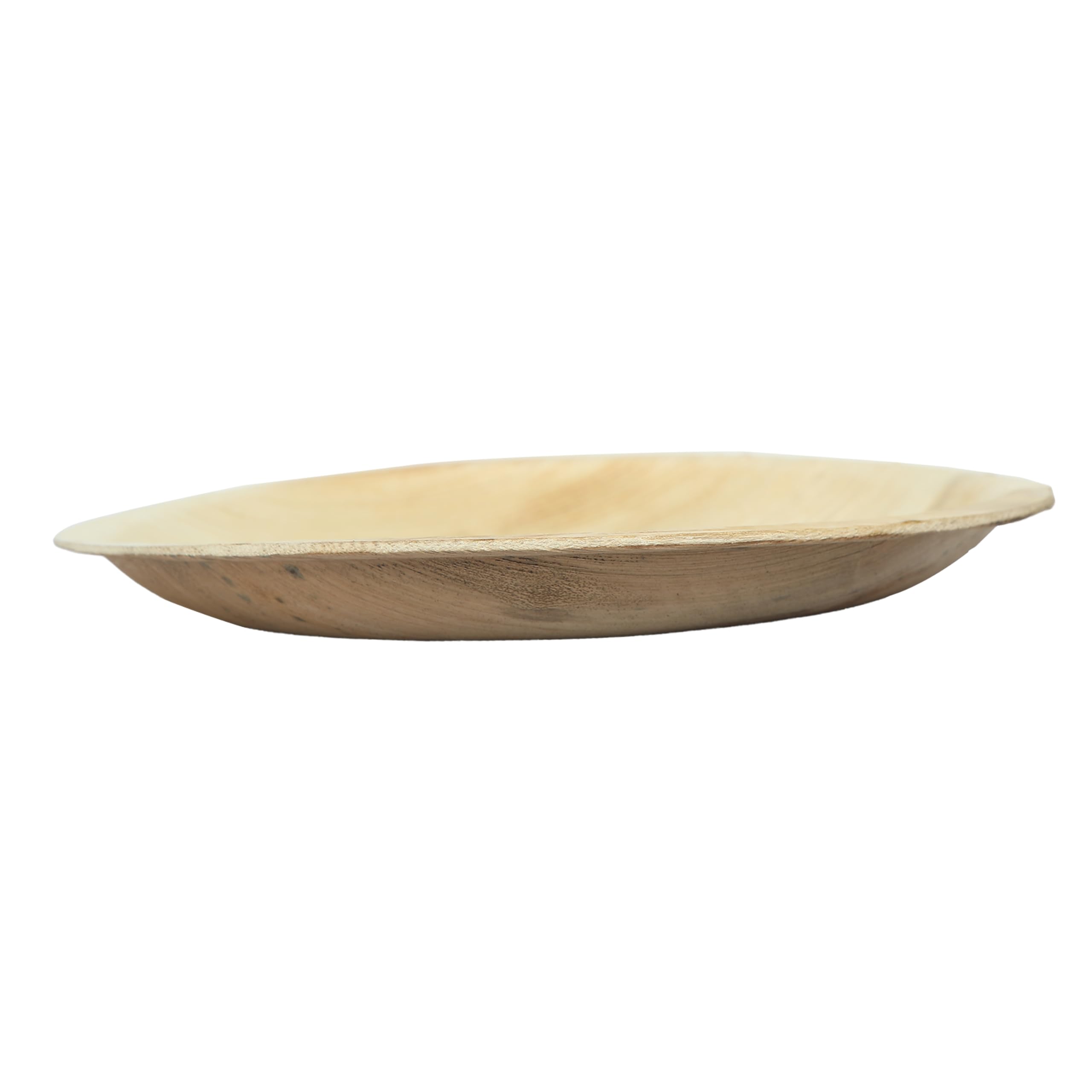 Clazkit 25 Pack 6 Inch Round Areca Palm Leaf Plates - Eco Friendly Biodegradable Disposable Plates for Pasta, Soup, Snacks - Perfect for Birthday Parties, Weddings & Events - Sustainable Alternative to Wooden Bamboo Plates - Ideal for Outdoor Dining, Picnics & Catering