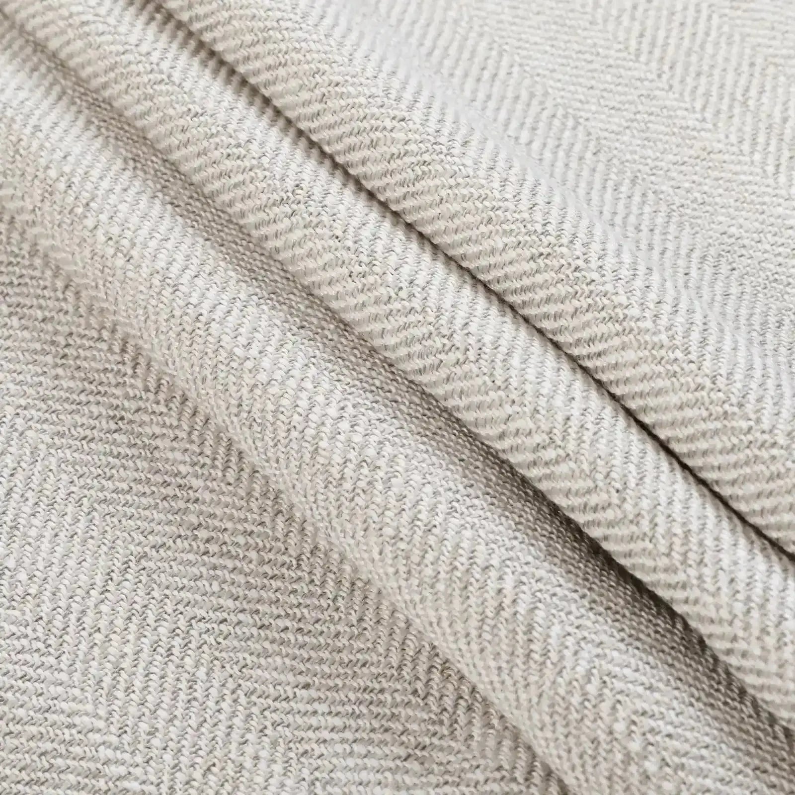 Reid Herringbone Curated Pleated Window Drapes - Elegant Blackout Curtains for Living Room & Bedroom