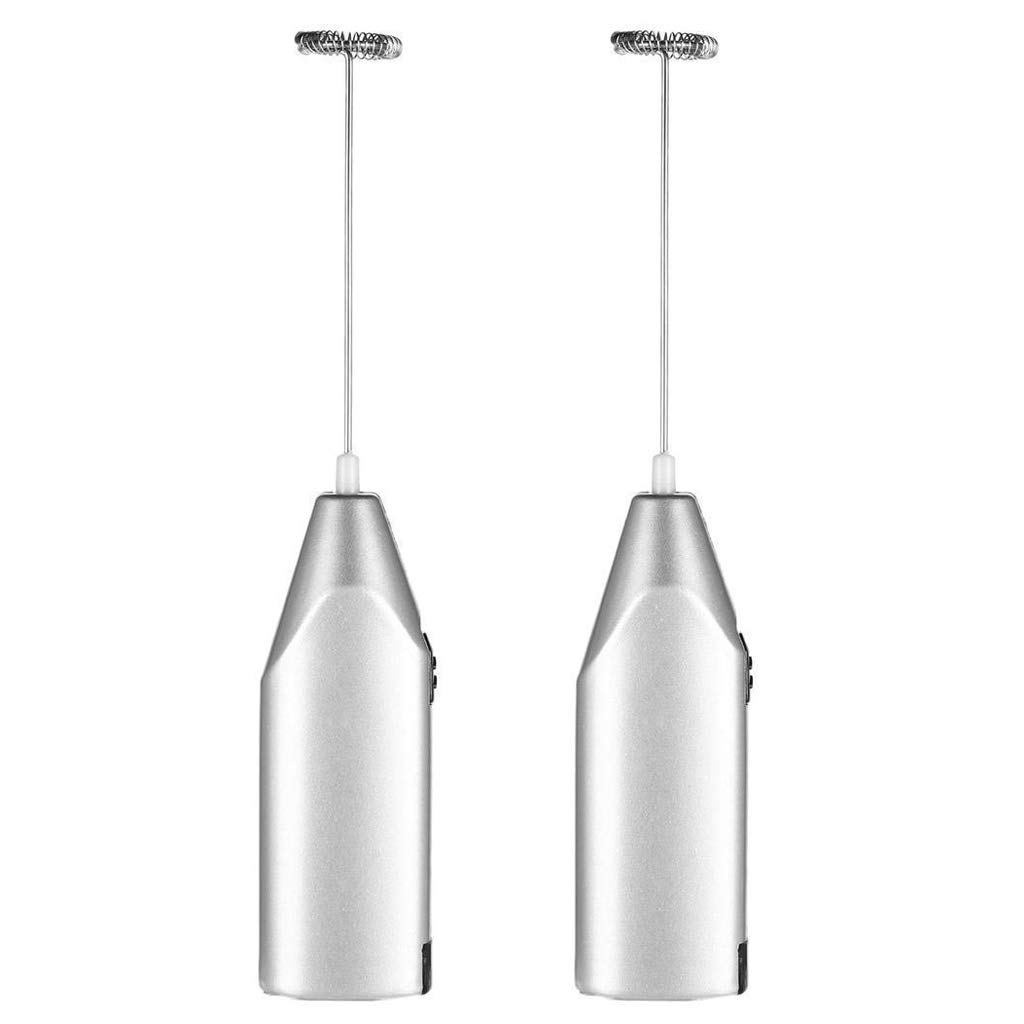 2-Pack Electric Tumbler Stirrers - Handheld Epoxy Resin Mixing Sticks with Silver Coating - Perfect for Resin Art, DIY Crafts & Jewelry Making