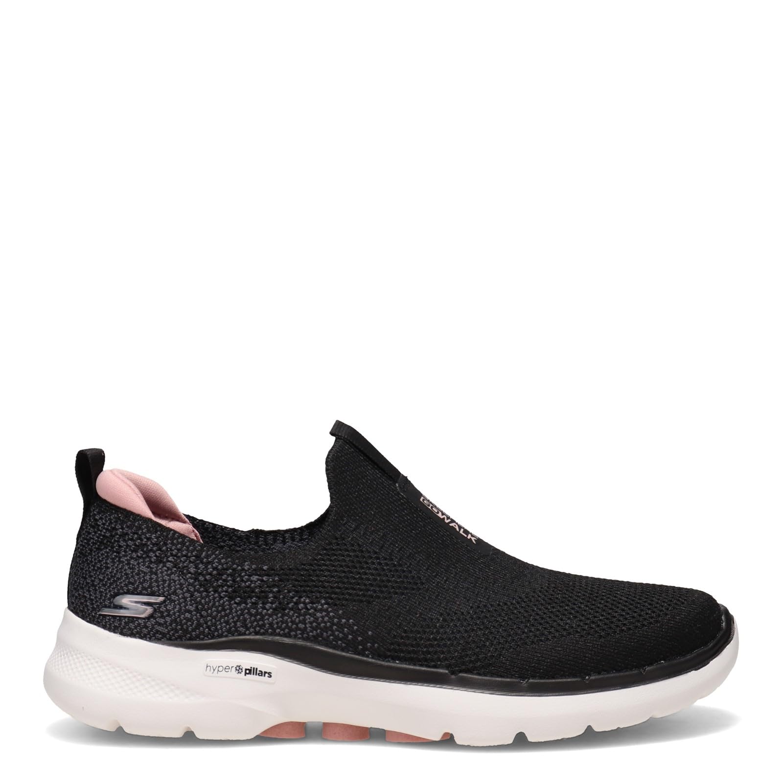 Skechers Women's Go Walk 6 Glimmering Walking Shoes - Lightweight Slip-On Sneakers for Women with Comfortable Arch Support | Perfect for Travel, Work & Everyday Wear