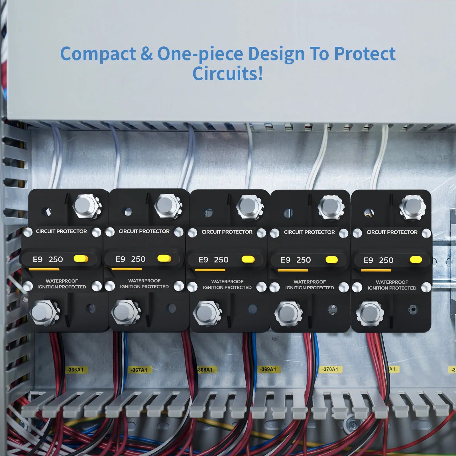 Redodo 250A Circuit Breaker - High Amp DC Circuit Protection for RV, Marine, Solar & Off-Grid Power Systems | Waterproof & Durable Electrical Switch