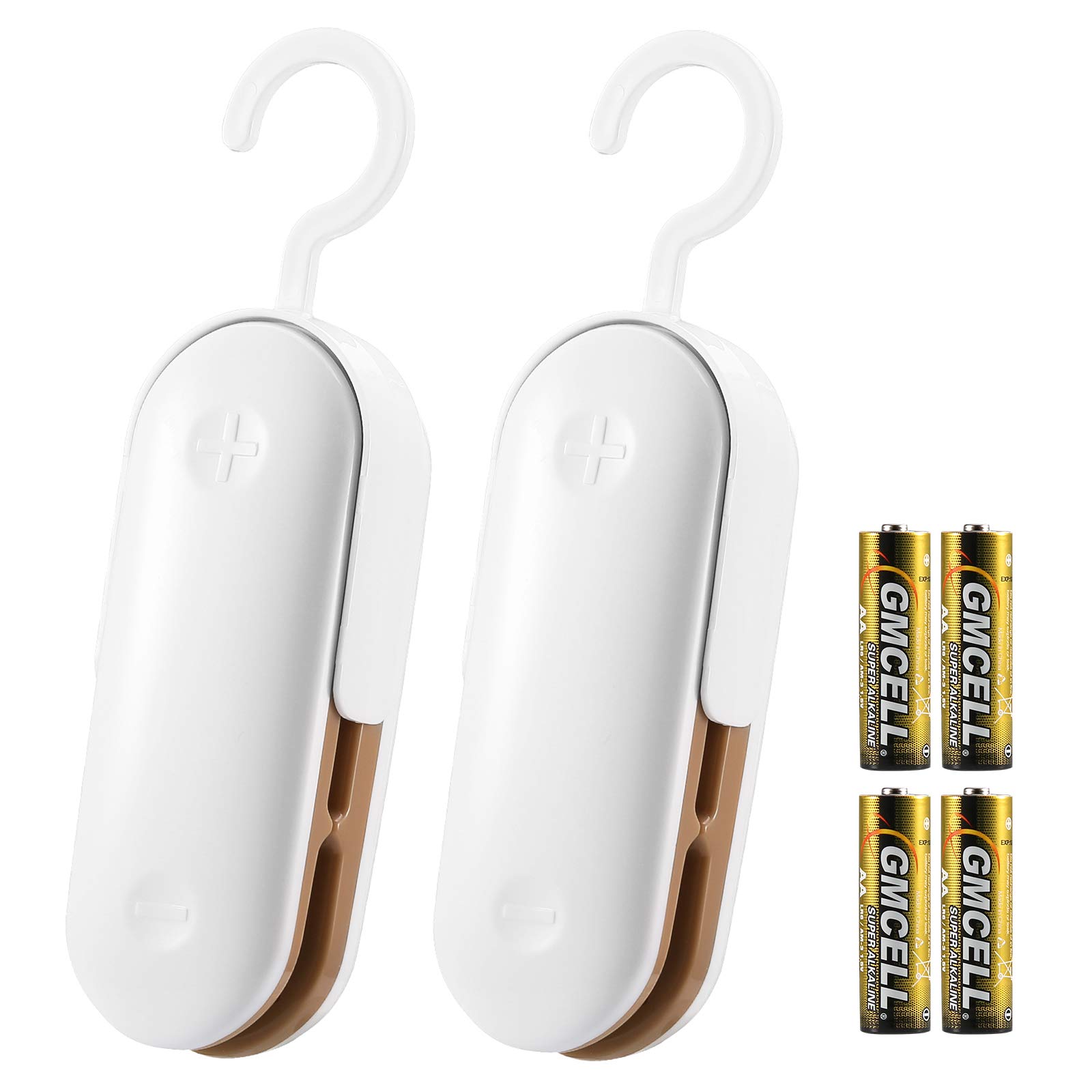Ankilo 2-Pack Handheld Vacuum Sealer with Cutter - Portable Heat Bag Sealer for Food Storage, Plastic Bags & More | Battery Included | Perfect for Kitchen, Camping & Travel