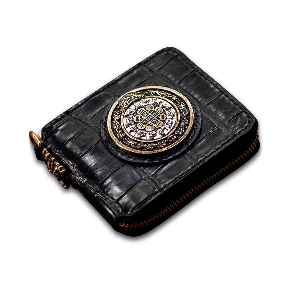 Handmade Custom Sharkskin & Crocodile Leather Clutch Wallet for Men & Women - Stylish Wristlet Purse for Parties, Weddings & Evening Events