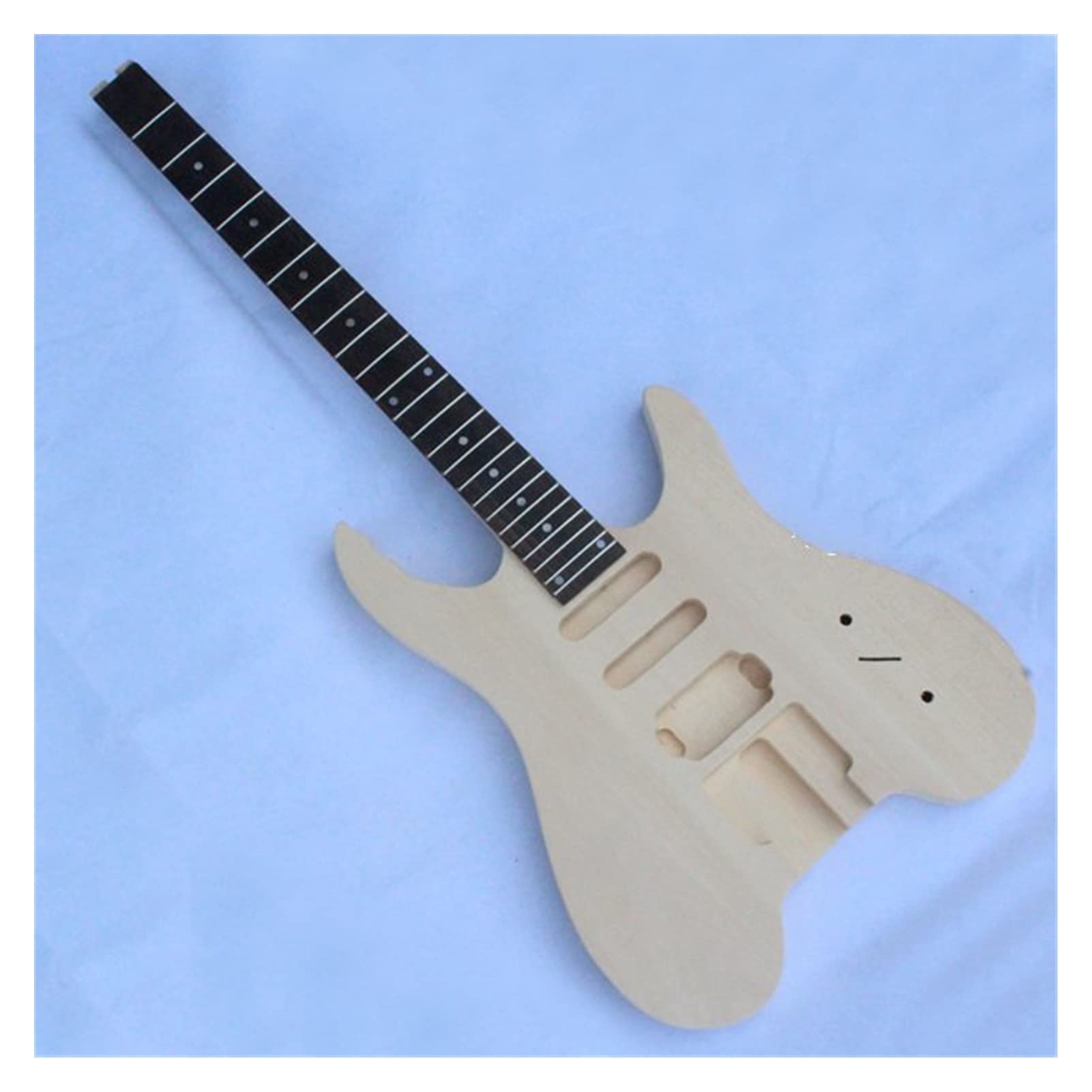 Unfinished DIY Headless Guitar Body Kit - Complete Parts for Custom Electric Guitar Building | Perfect for Beginners & Luthiers - Home Studio & Stage Use