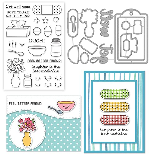 Motivational Word Clear Stamps and Dies
