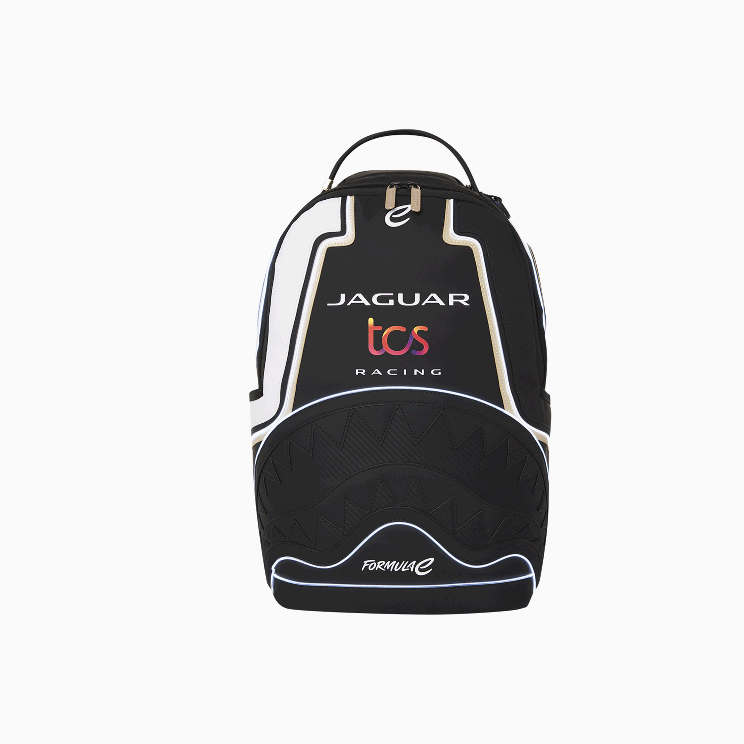 Jaguar Formula E LED Backpack - Light Up Racing Style for School, Travel & Night Events | USB Rechargeable & Water-Resistant