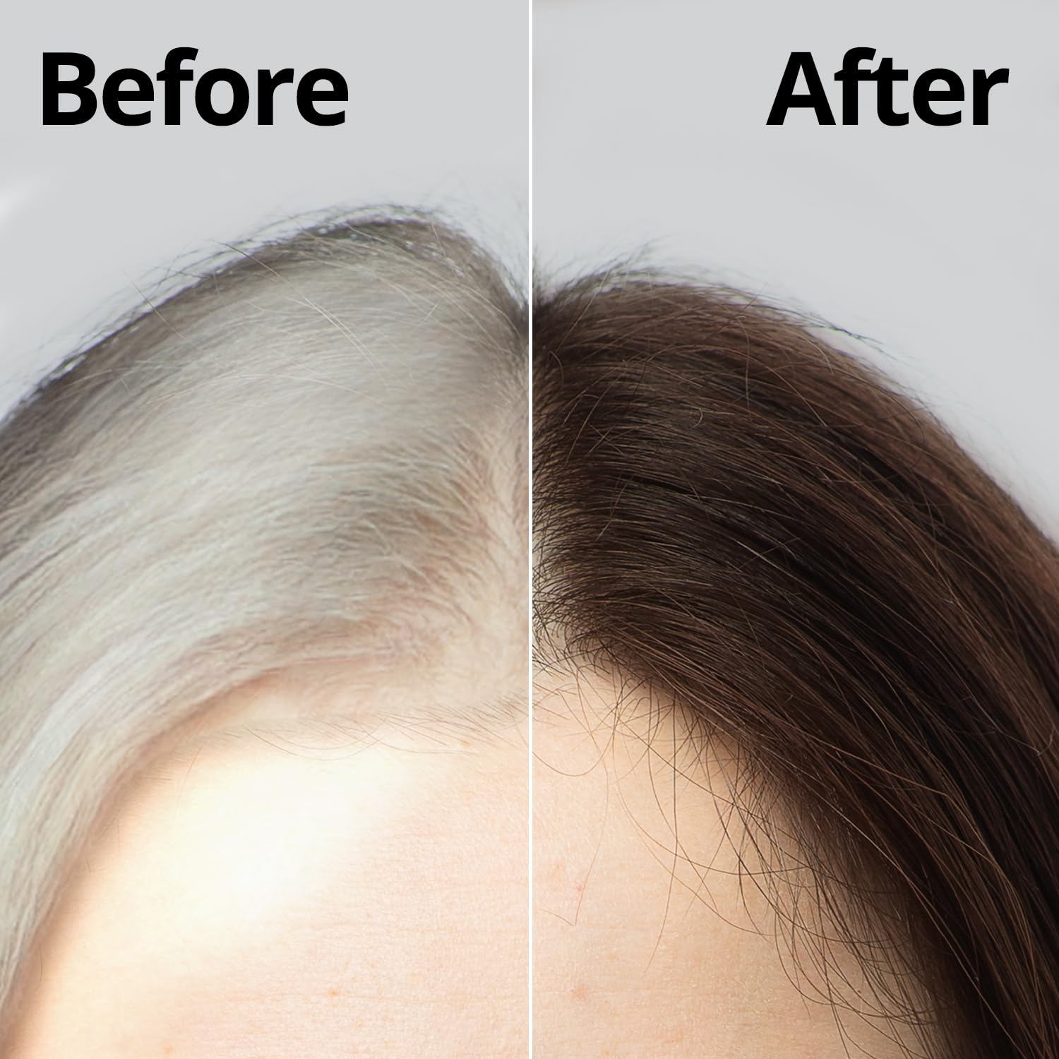Korean Herbal Hair Dye Cream - Natural Brown, PPD-Free Gray Coverage for Home Use