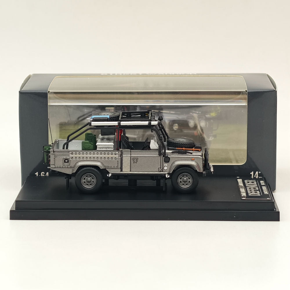 1:64 Scale SW Land Rover Defender 110 SUV Pickup Off-Road Vehicle Diecast Model Car - Premium Collectible for Display, Gifts & RC Car Enthusiasts | Home Office Decoration, Toy Car Collection Showcase