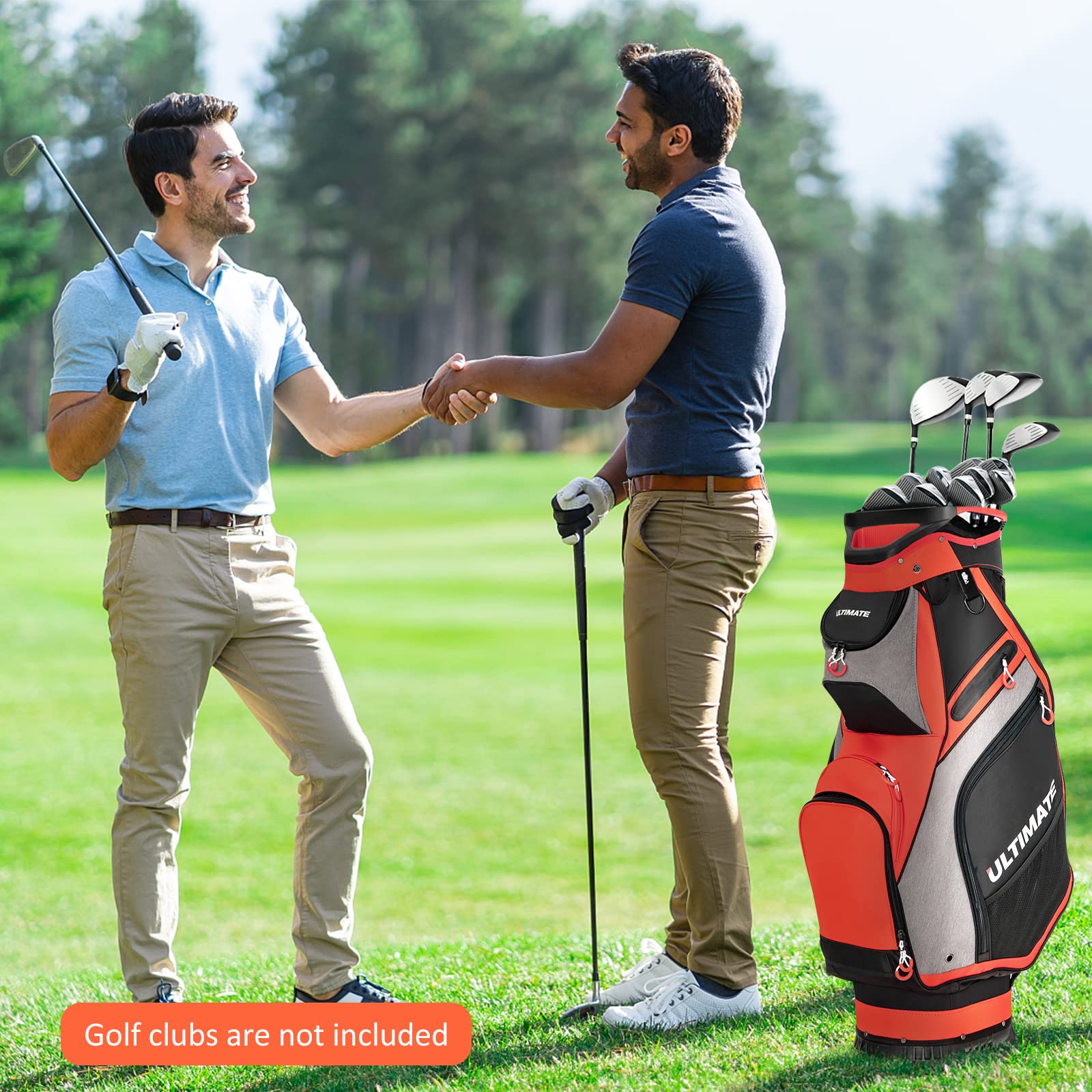 Tangkula Premium Golf Cart Bag with 14-Way Divider - Durable, Water-Resistant & Lightweight Golf Stand Bag for Men & Women - Perfect for Golf Courses, Driving Range & Outdoor Sports