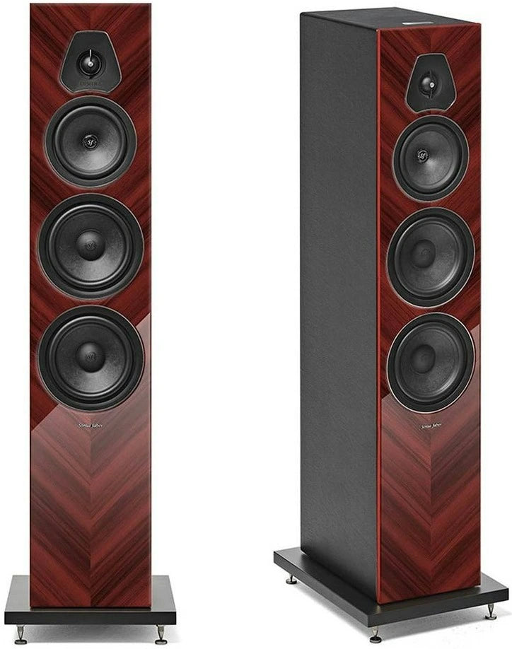 Sonus Faber Lumina V Amator Floorstanding Speakers - Premium HiFi Audio System for Home Theater & Music Listening (Red) | Perfect for Living Room, Studio & Audiophile Setup