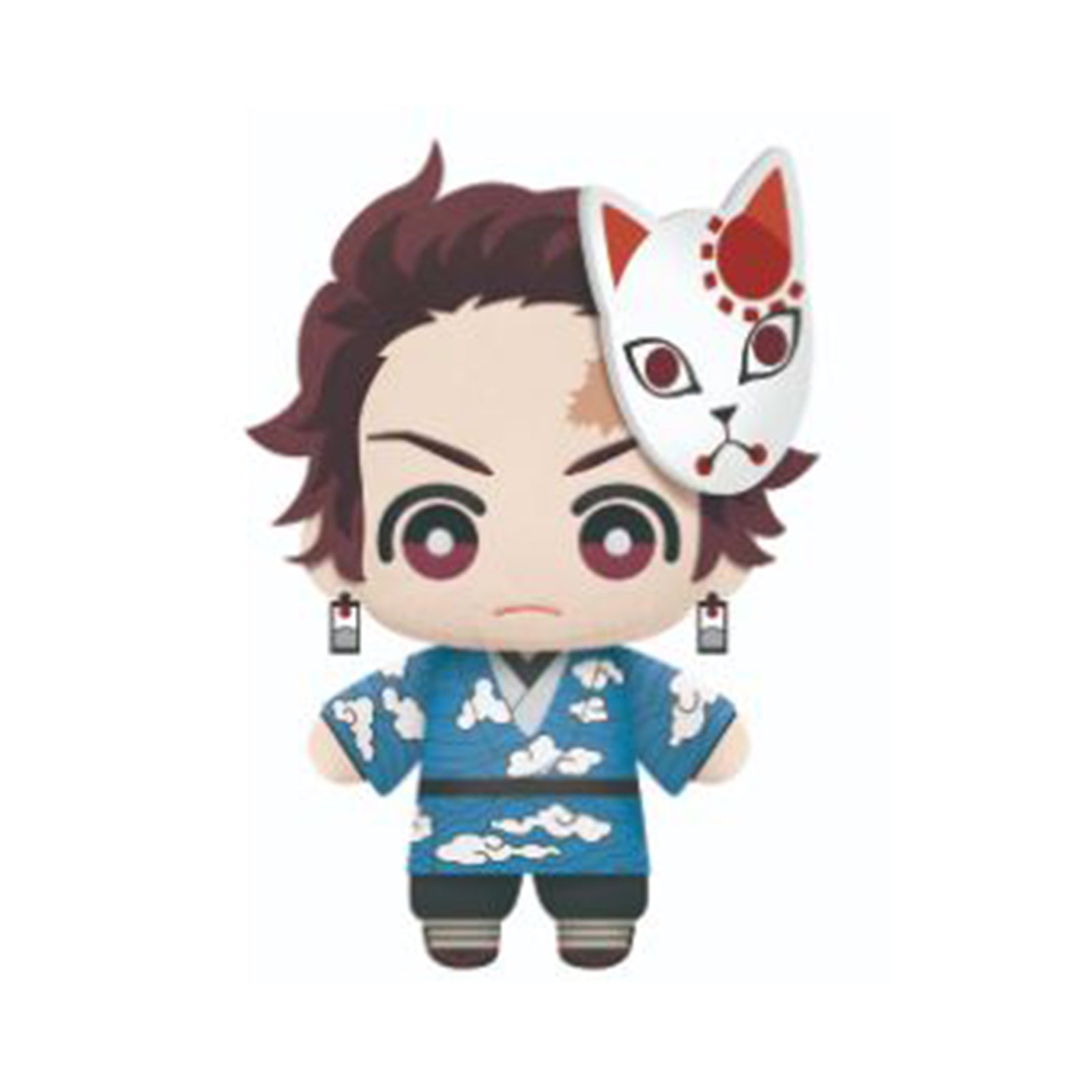 Banpresto Demon Slayer Tanjiro Kamado 5 Inch Soft Plush Toy - Anime Collectible for Fans, Home Decor, and Gift Giving