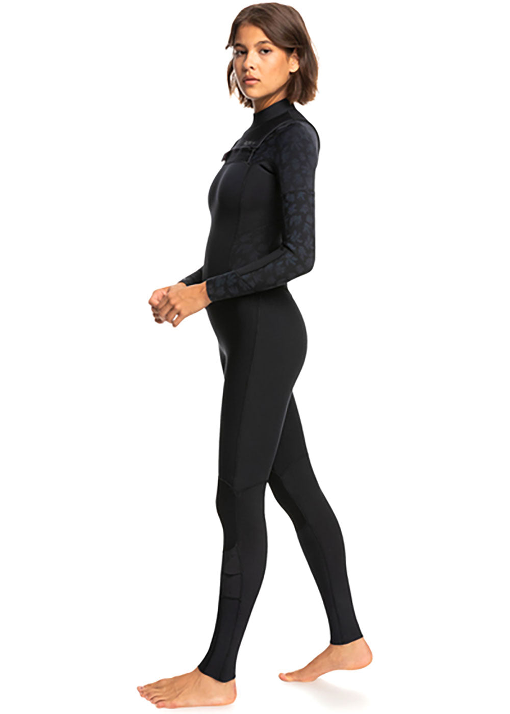 Roxy 3/2mm Women's Swell Series Chest Zip Steamer Wetsuit - Perfect for Surfing, Diving & Water Sports