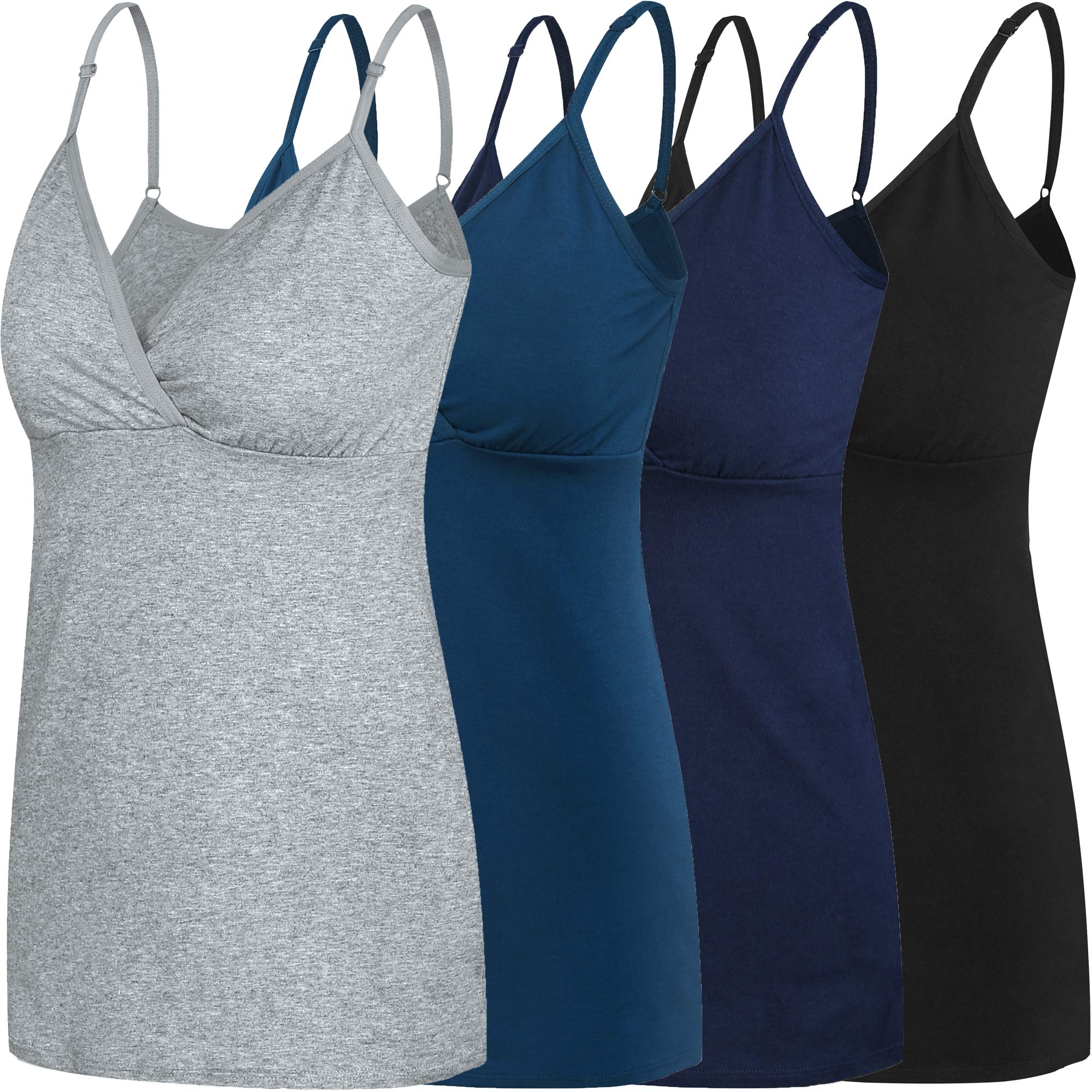 Maternity Nursing Tops & Breastfeeding Tank Shirt - Comfortable Sleep Bra for Pregnant & Nursing Moms | Perfect for Nighttime Feeding, Lounging & Postpartum Care