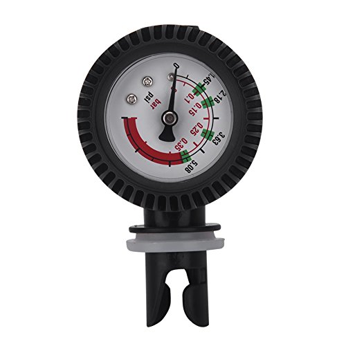 **High Precision Air Compressor Pressure Gauge with Nylon Valve for Inflatable Boats, Rubber Boats & Boards – Perfect for Marine, Fishing & Water Sports**