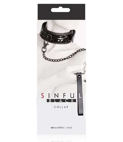 Sinful Collar Black - Stylish Dog Collar for Small & Medium Breeds | Perfect for Daily Walks, Training & Fashion Accessories