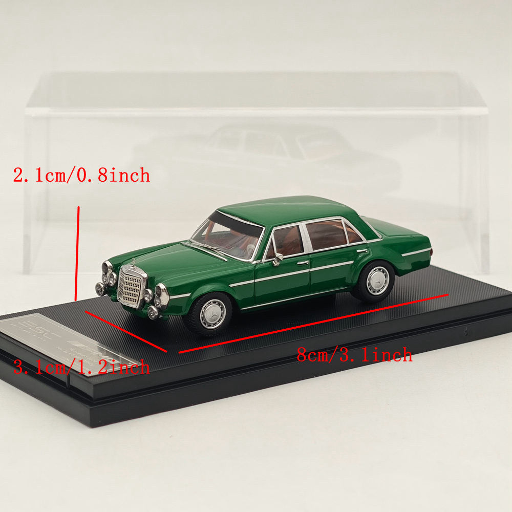1:64 Mercedes Benz 300SEL W109 AMG Green Diecast Car Model - Collectible Toy Car for Adults & Kids - Perfect for Display, Gifts, and Racing Enthusiasts