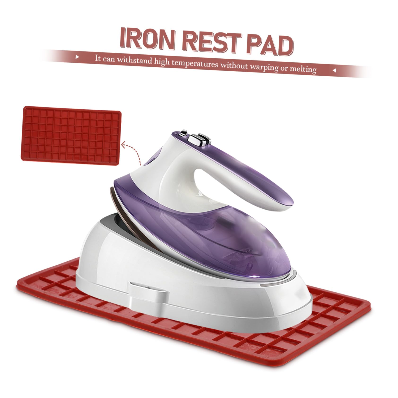HOMSFOU Ironing Board Mat - Heat Resistant Ironing Pad with Protective Cover for Smooth Ironing - Perfect for Home, Laundry Room, and Travel Use