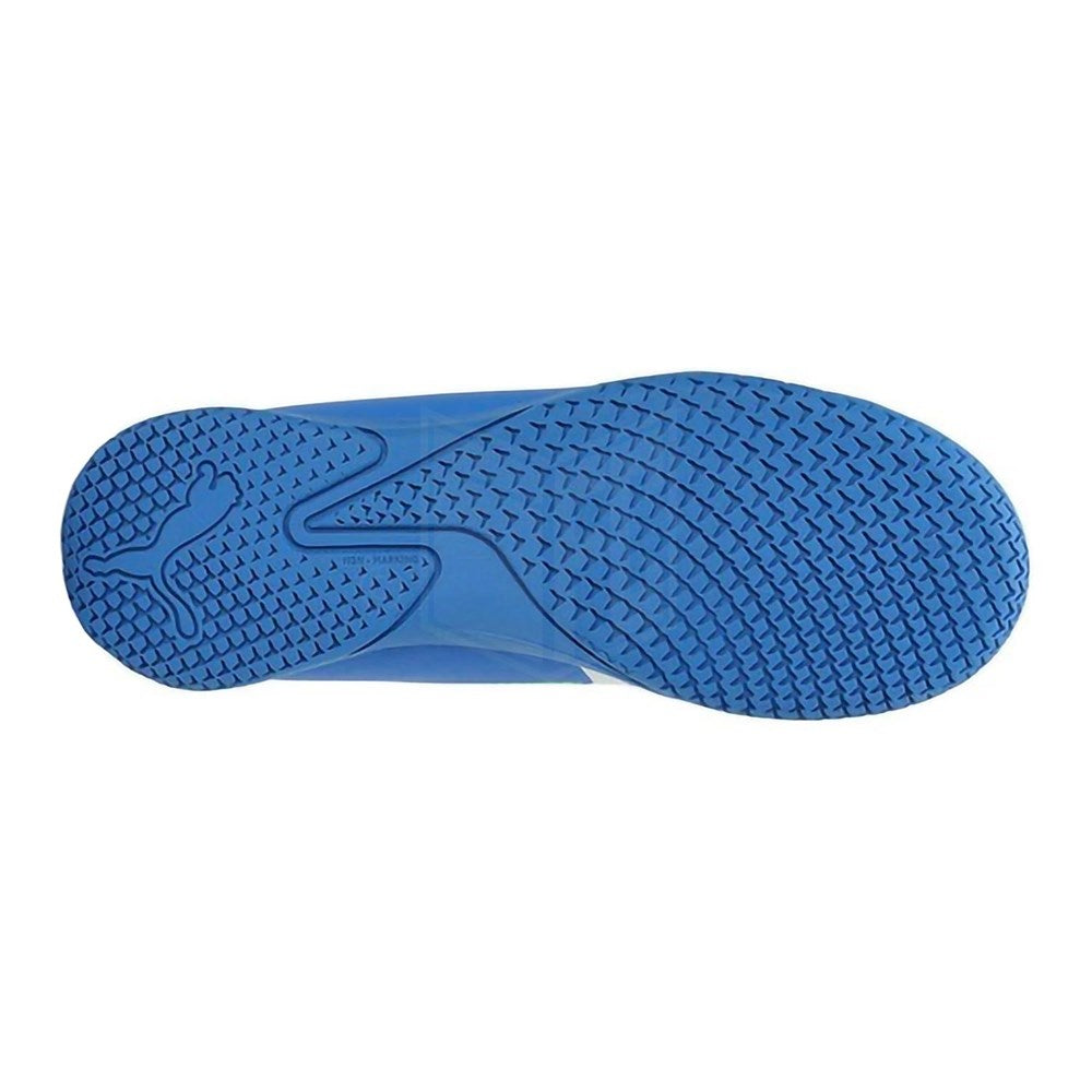 Puma Ultra Play IT Junior Indoor Soccer Shoes for Kids - Blue & White | Lightweight & Comfortable for Indoor Football Training & Games