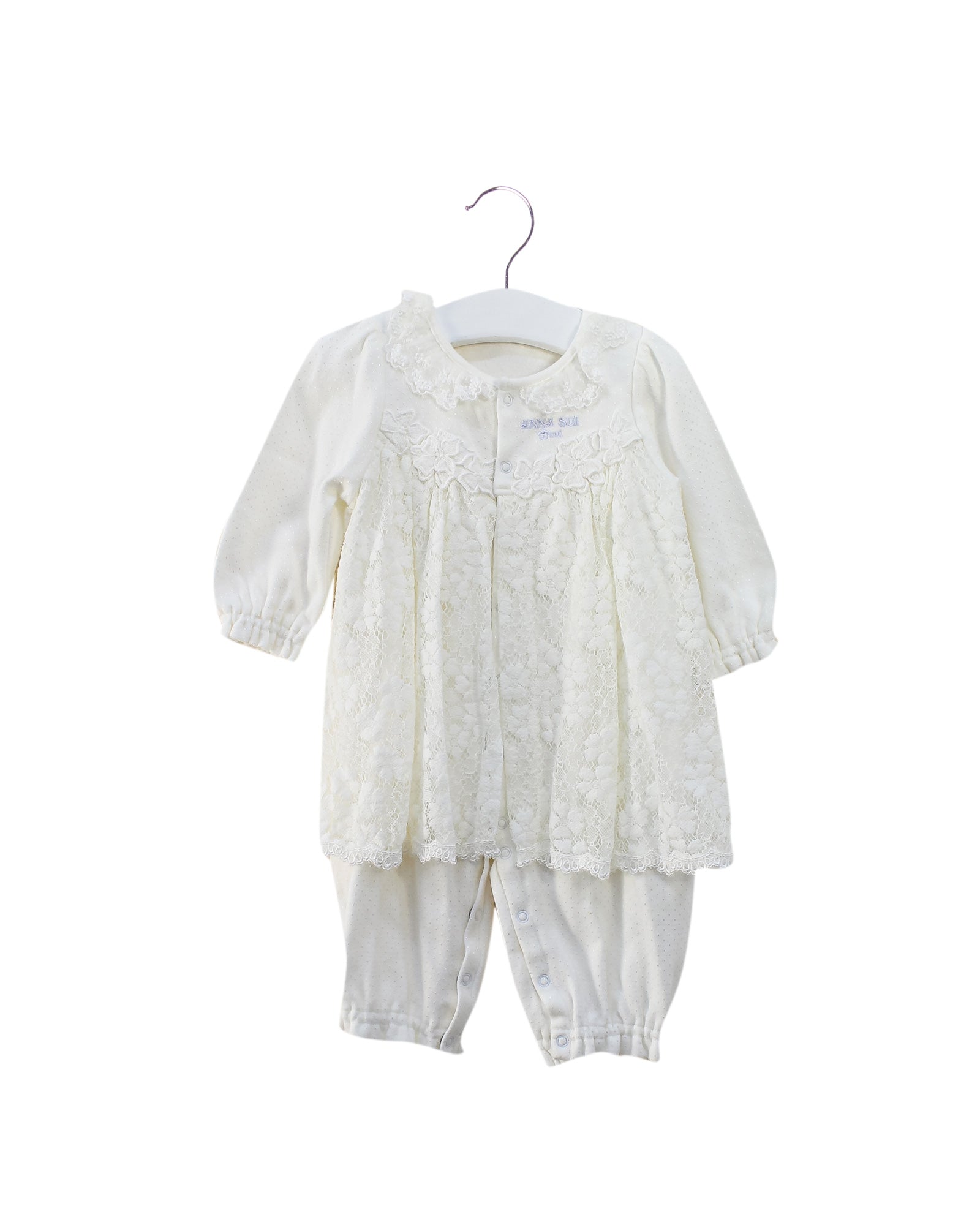 Anna Sui Floral Print Jumpsuit for Baby Girls 12 Months - Perfect for Parties, Photos & Special Occasions