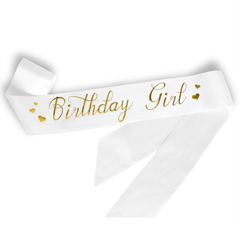Birthday Girl Sash - Sparkly Birthday Party Sash for Women & Girls | Perfect for Birthday Celebrations, Bachelorette Parties & Special Occasions