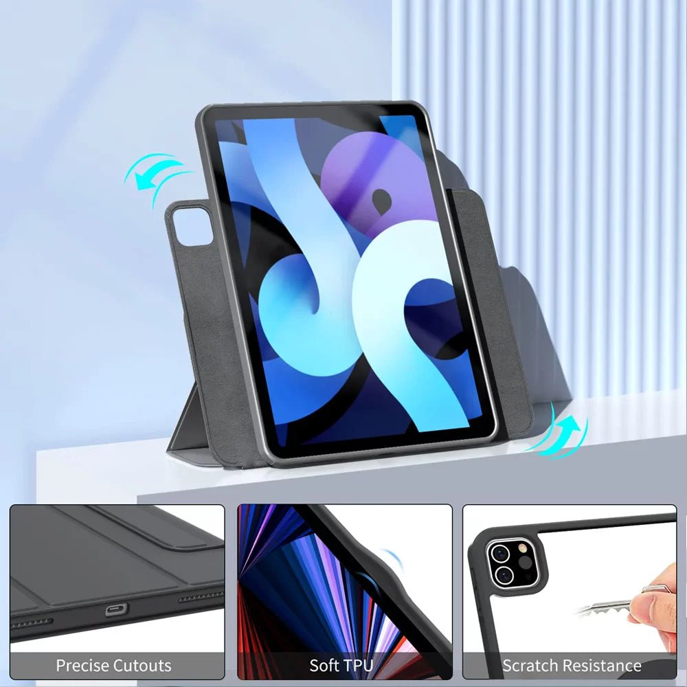 MagSnap Fusion Magnetic iPad Case - Ultra Slim & Secure Cover for iPad Pro/Air - Perfect for Work, Travel & Home Use