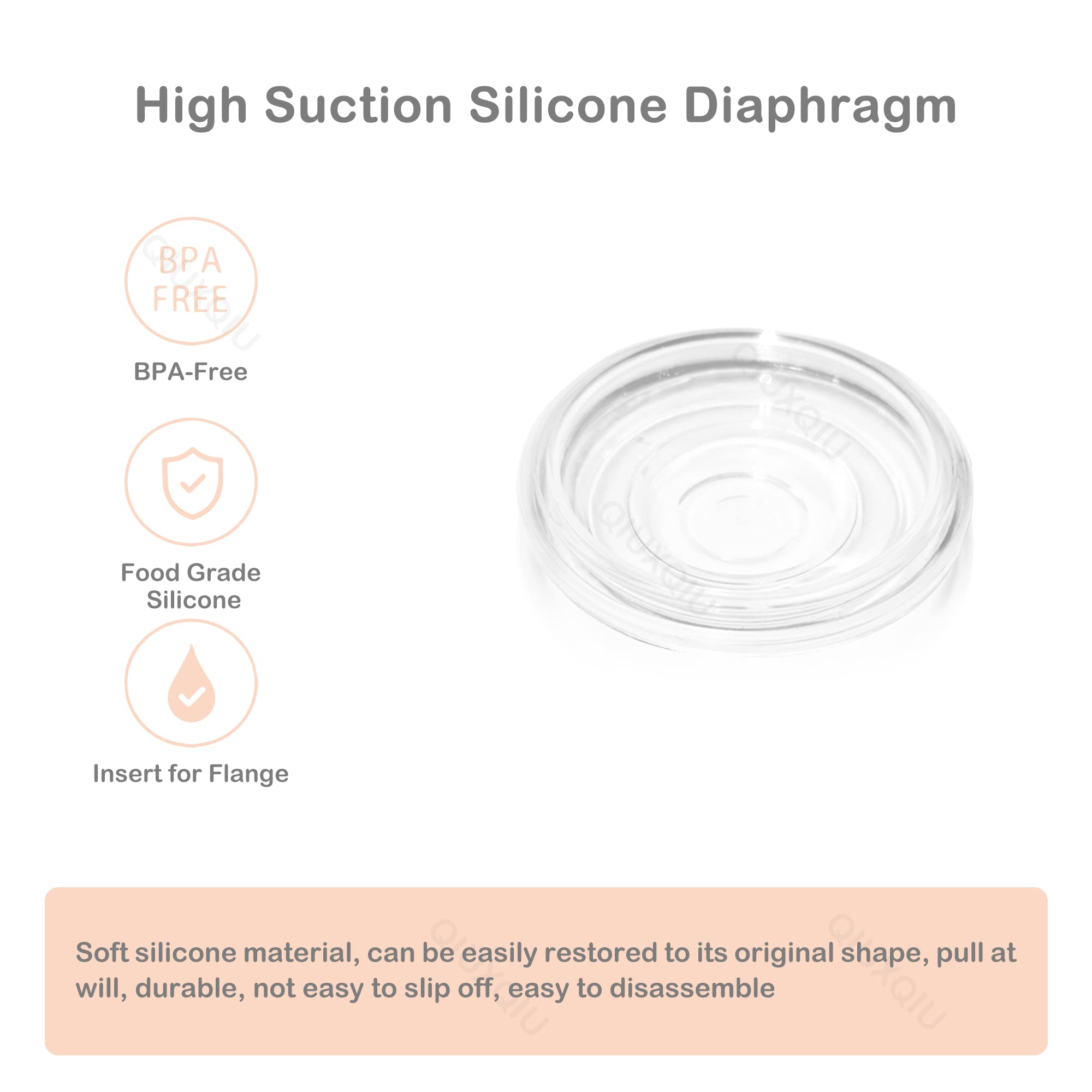 Momcozy S9/S10/S12 Wearable Breast Pump Replacement Parts - 2 Pack Duckbill Valves & Silicone Diaphragms Accessories Kit for Hands-Free Pumping at Work, Travel or Home Use