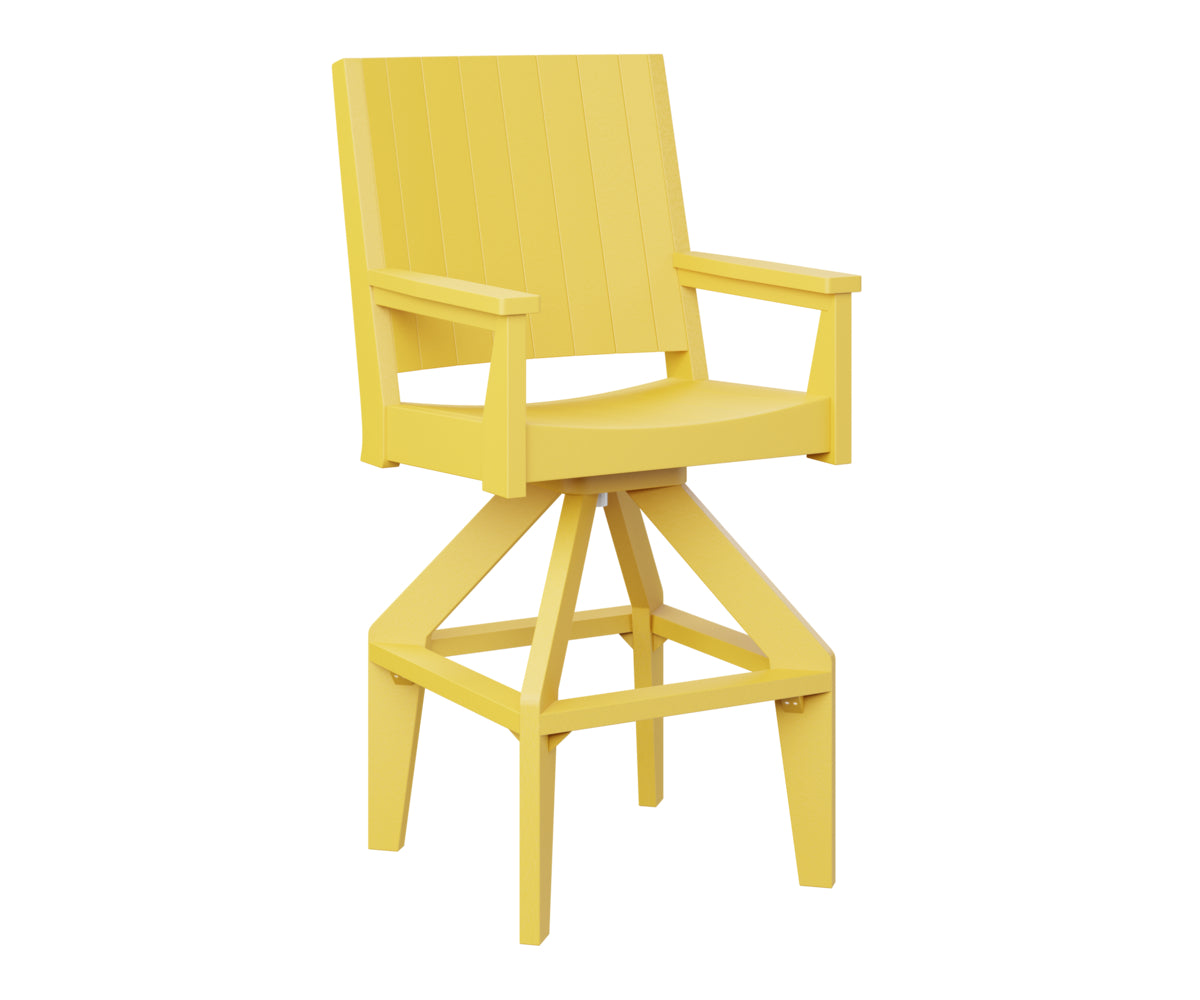 Berlin Gardens Mayhew Chat Swivel XT Chair - Outdoor Patio Conversation Chair with 360° Swivel Base, Weather-Resistant for Deck, Garden & Poolside Relaxation