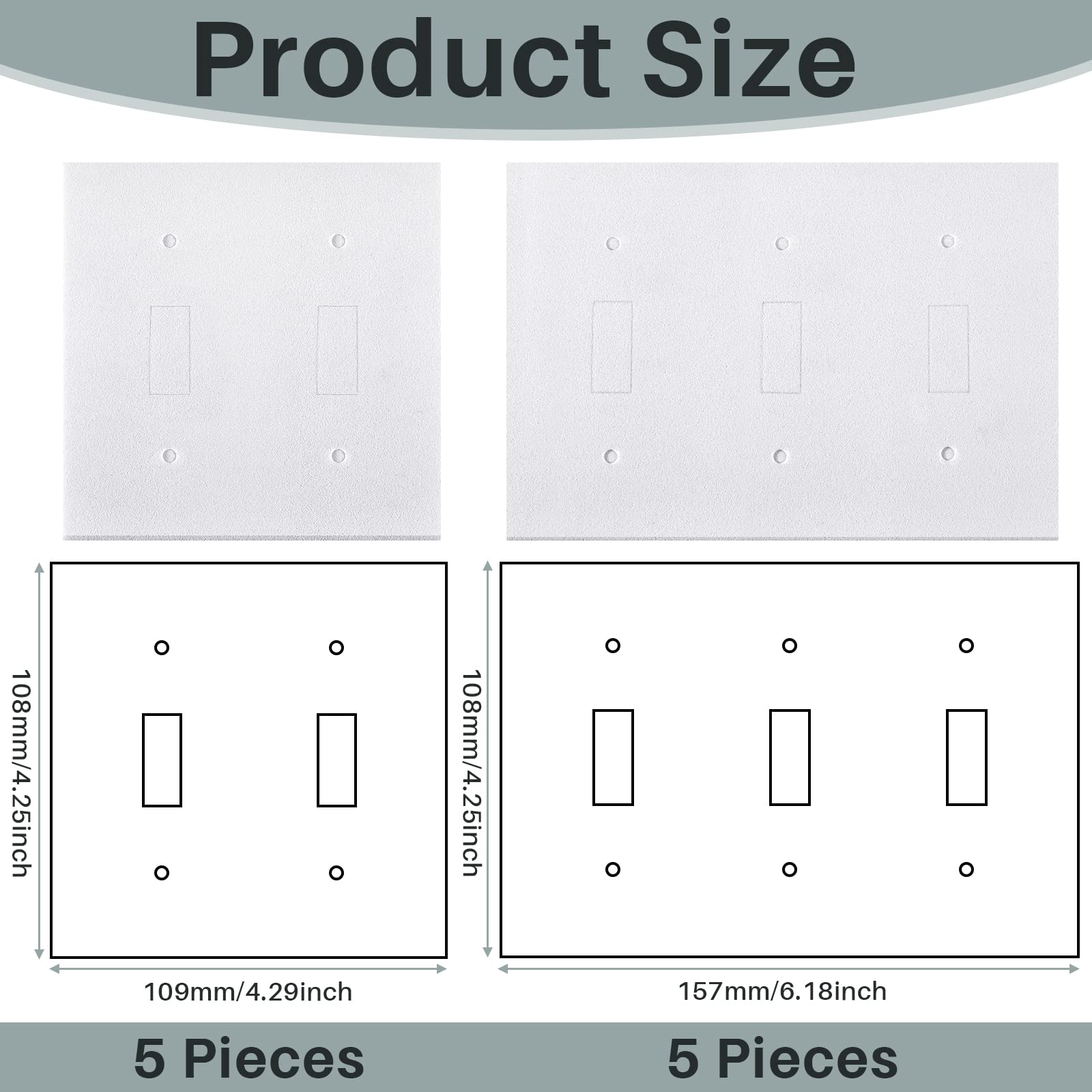 30-Pack White Weatherproof Wall Plate Insulation Gaskets - Outlet & Switch Sealer Pads for Single, Double & Triple Gang Switches - Improve Energy Efficiency & Reduce Drafts in Homes & Offices