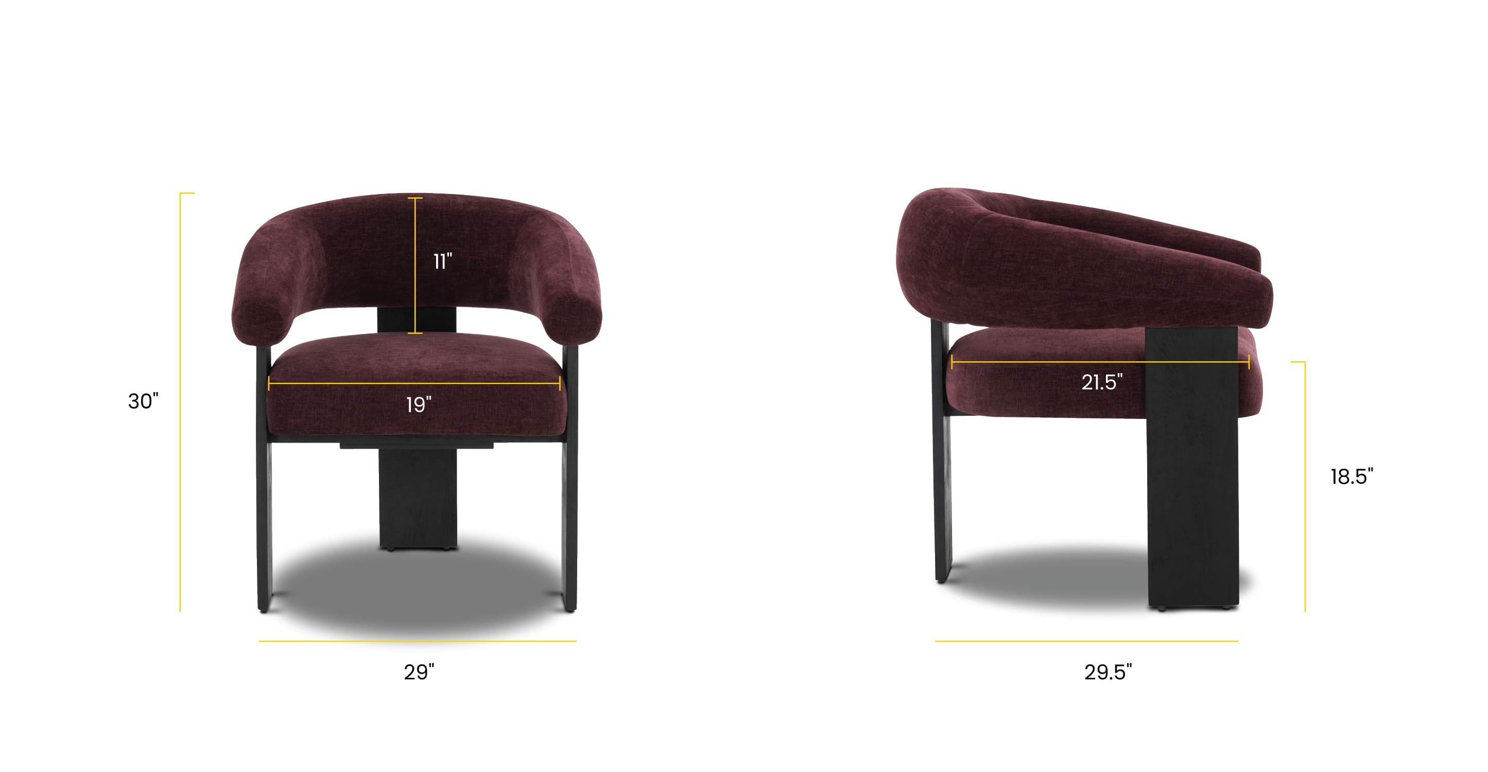 Plato Lounge Chair - Modern Comfortable Recliner for Living Room, Bedroom & Office - Perfect for Relaxing, Reading & Napping