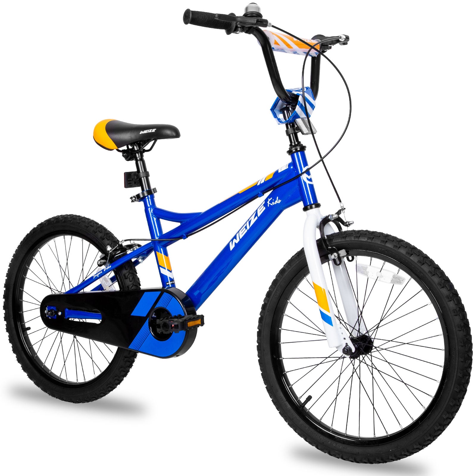 20 Inch Kids Bike for Boys & Girls Ages 6-12 Years | Adjustable Height 48-62 Inch | Coaster Brake Children's Bicycle (Blue) - Perfect for Neighborhood Rides, Park Adventures & Learning to Cycle