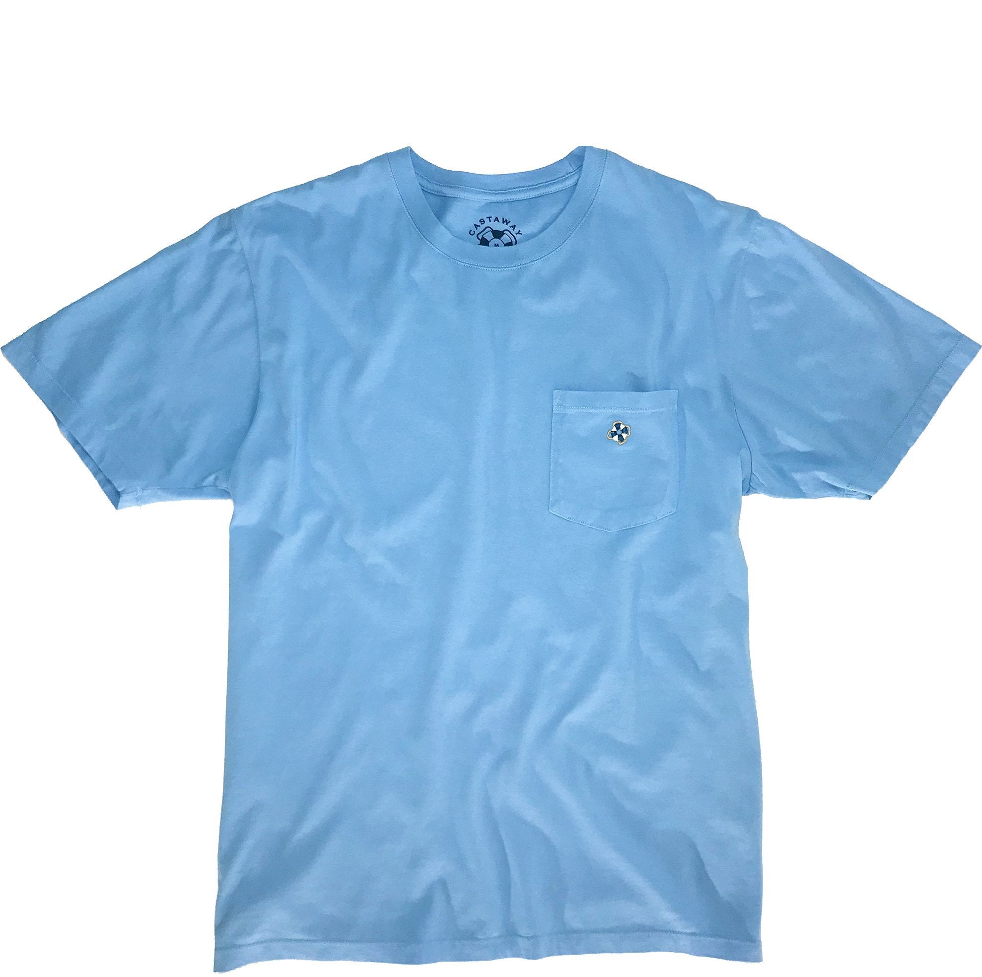 Azure Castaway Beach T-Shirt - Soft Cotton Casual Tee for Summer Vacations, Beach Parties & Outdoor Adventures
