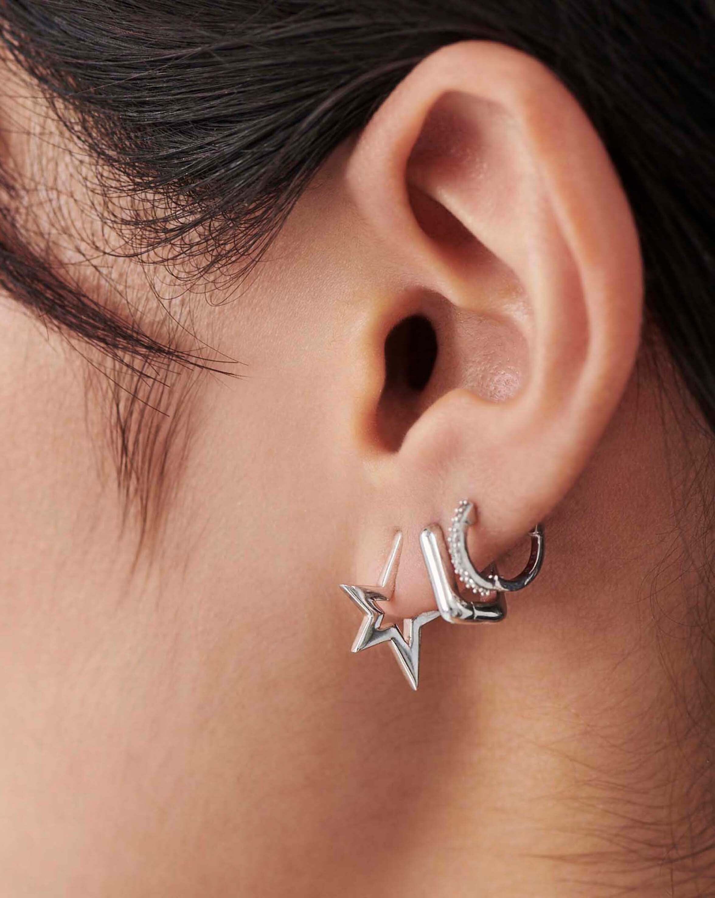 Classic Pave Huggie Hoop Earrings | Sterling Silver with Cubic Zirconia | Perfect for Everyday Wear, Date Nights & Special Occasions