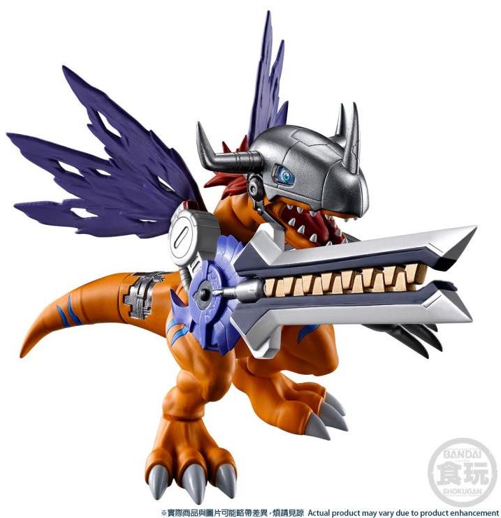 Bandai Digimon Adventure Metalgreymon & Weregarurumon SHODO Action Figures 2-Pack Set - Collectible Anime Model Toys for Display & Play