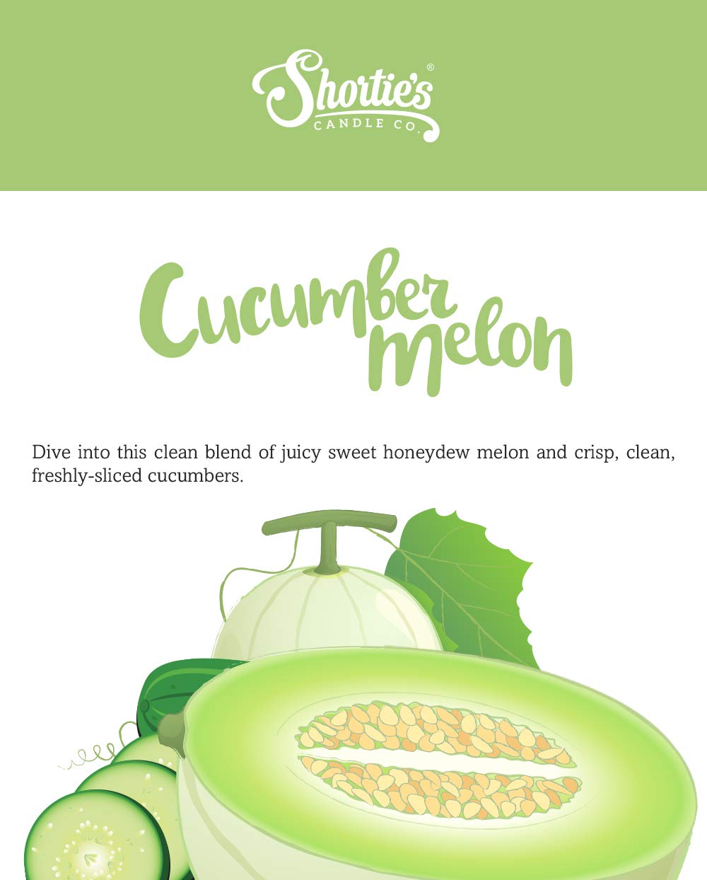 Natural Cucumber Melon Soy Wax Votive Candles | Scented with Essential Oils | 6-Pack Green Refill Candles | Fresh & Clean Home Fragrance | Perfect for Relaxation, Spa Days & Home Decor