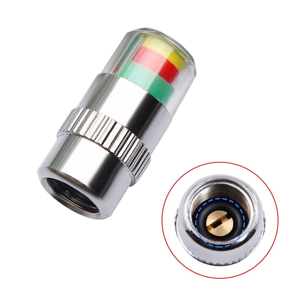 Gigicloud Tire Pressure Monitor Valve Caps 2.0-2.3bar for Cars Motorcycles Bikes - Drive with Confidence