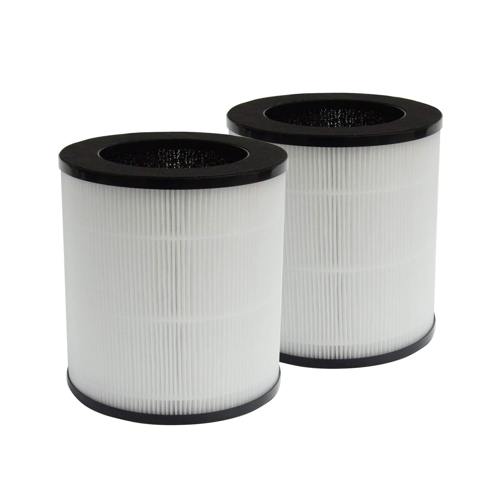 PUREBURG Replacement H13 HEPA Air Filter (2-Pack) Compatible with Roto APF-C9 Air Purifier - 4-Stage Filtration with Activated Carbon for VOCs & Odor Removal - Perfect for Home, Office & Bedroom Air Purification